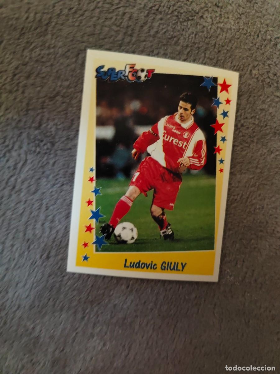 Fu&szlig;ball-Sticker: 104 SUPERFOOT 98 99 LUDOVIC GIULY LES MILIEUX PANINI 1998 1999 LIGUE 1 FRANCIA AAK