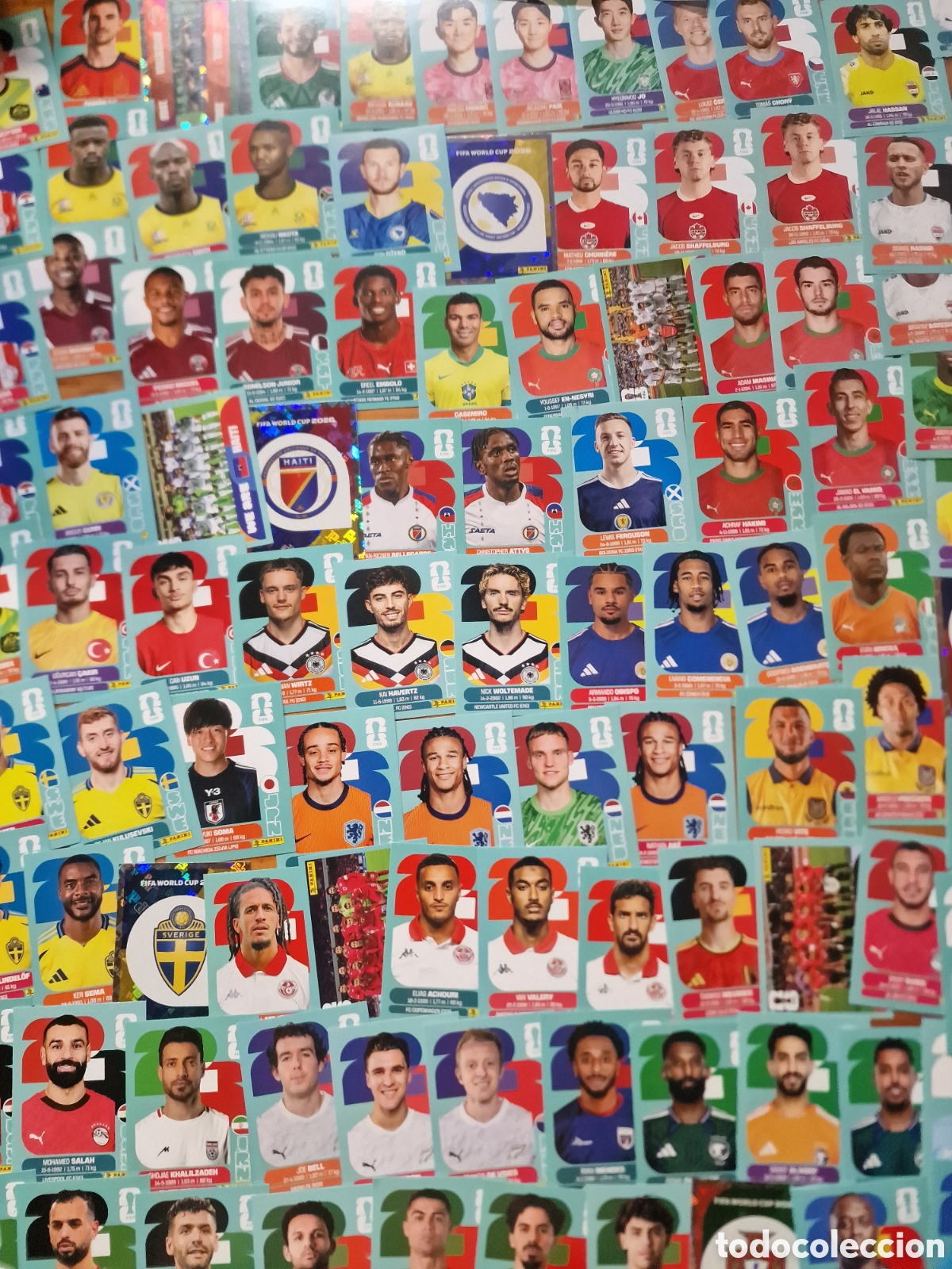 Cromos de f&uacute;tbol: Gran lote 121 cromos f&uacute;tbol mundial fifa World cup, sin uso