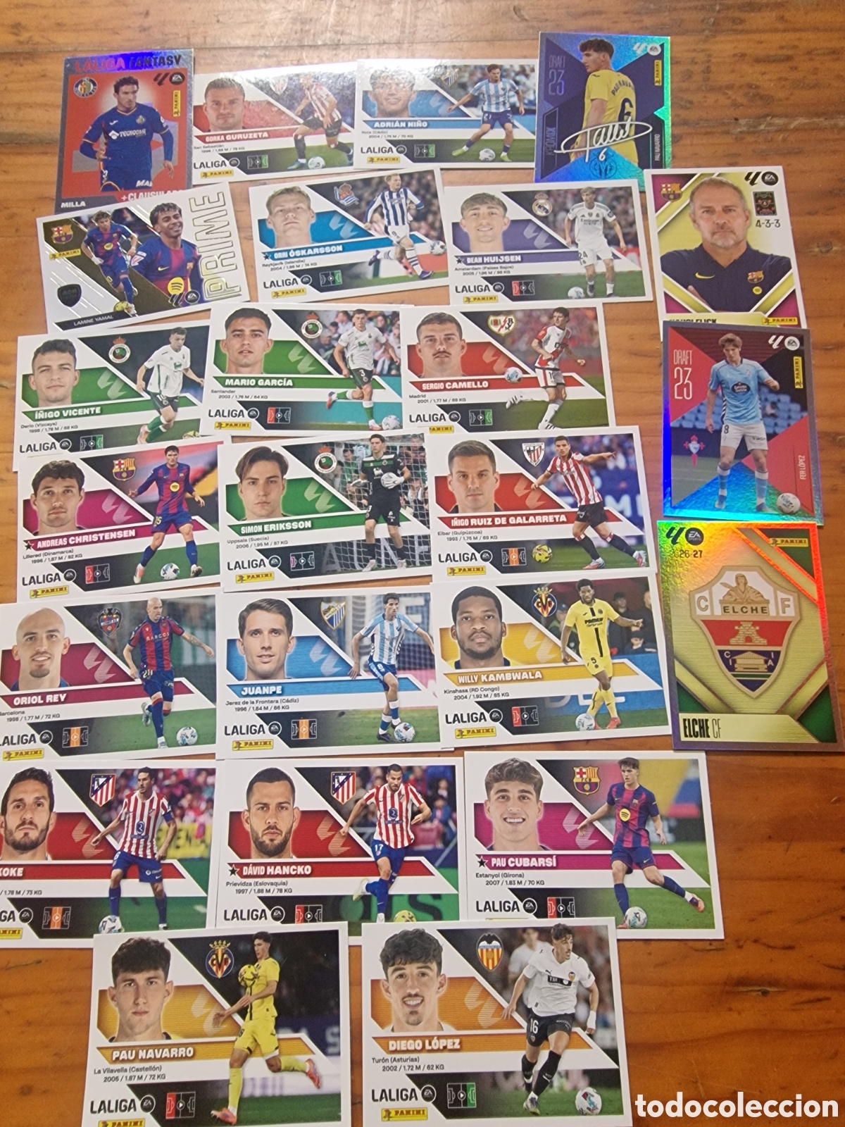 Cromos de f&uacute;tbol: Lote 24 Cromos f&uacute;tbol liga este 2026-27,sin uso