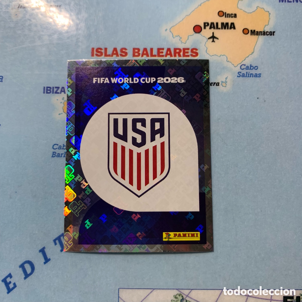 Cromos de f&uacute;tbol: Estados Unidos n&uacute;mero 1 cromo panini Mundial Fifa World Cup 2026