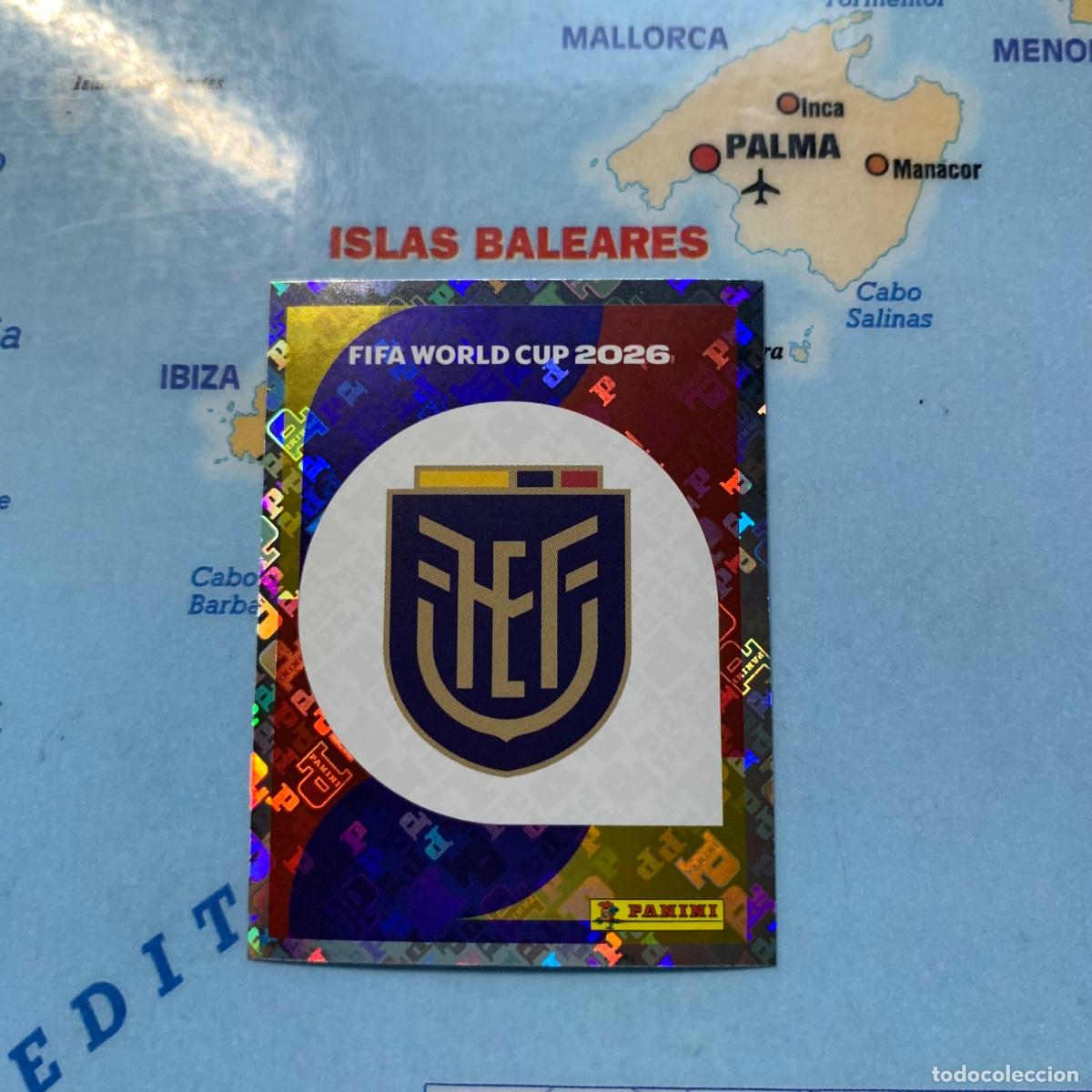 Cromos de f&uacute;tbol: Ecuador n&uacute;mero 1 cromo panini Mundial Fifa World Cup 2026