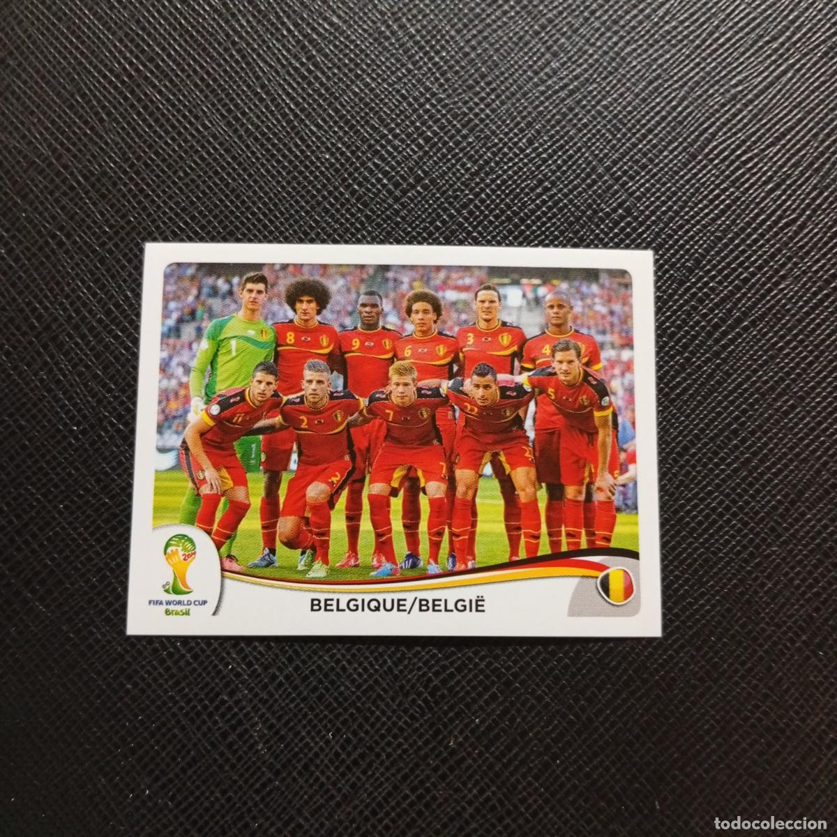 Cromos de f&uacute;tbol: 565 ALINEACION BELGICA PANINI MUNDIAL BRASIL 2014 CROMO FUTBOL 14 - SIN PEGAR - CJ1