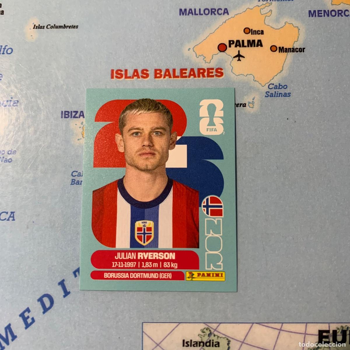Cromos de f&uacute;tbol: Noruega n&uacute;mero 3 cromo panini Mundial Fifa World Cup 2026