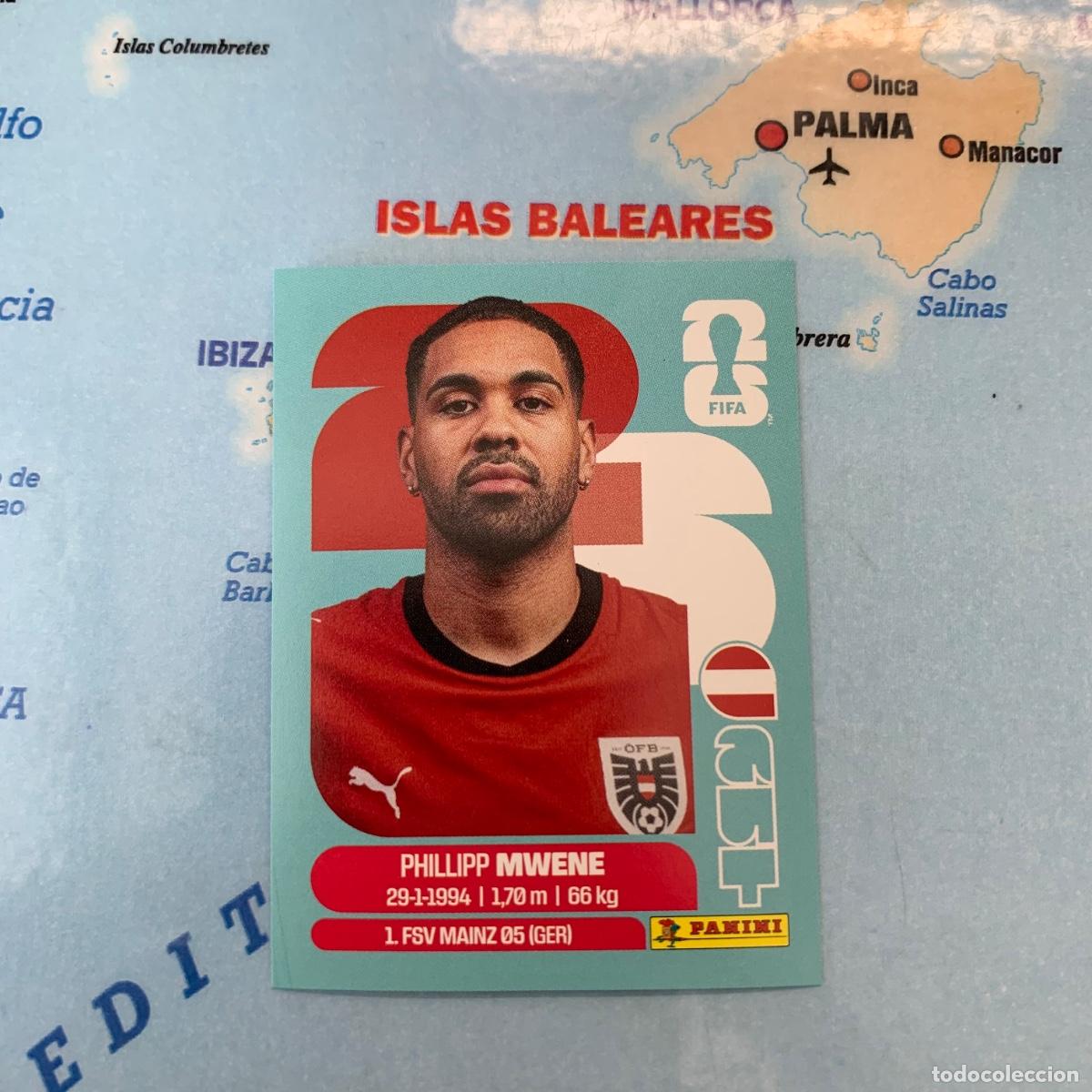 Cromos de f&uacute;tbol: Austria n&uacute;mero 8 cromo panini Mundial Fifa World Cup 2026