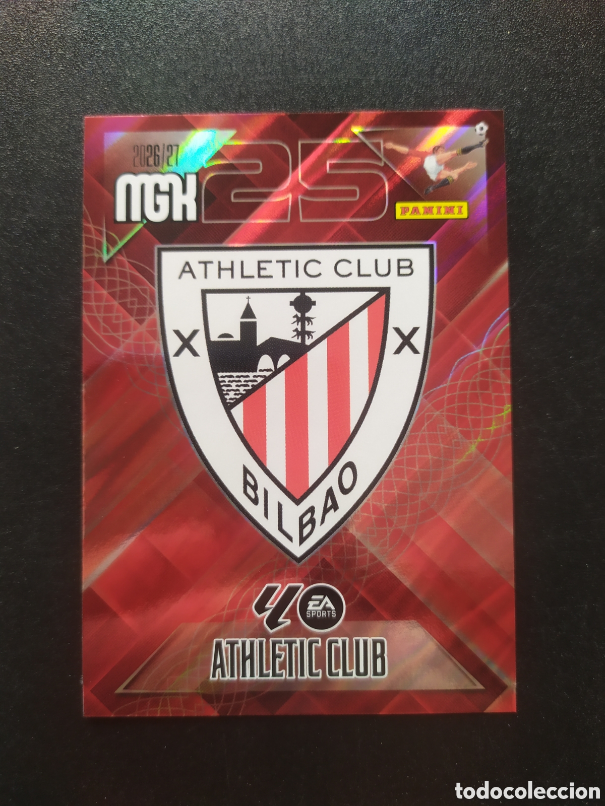 Cromos de f&uacute;tbol: Megacracks 2026 2027 26 27 panini escudo n&deg; 37 Athletic Bilbao