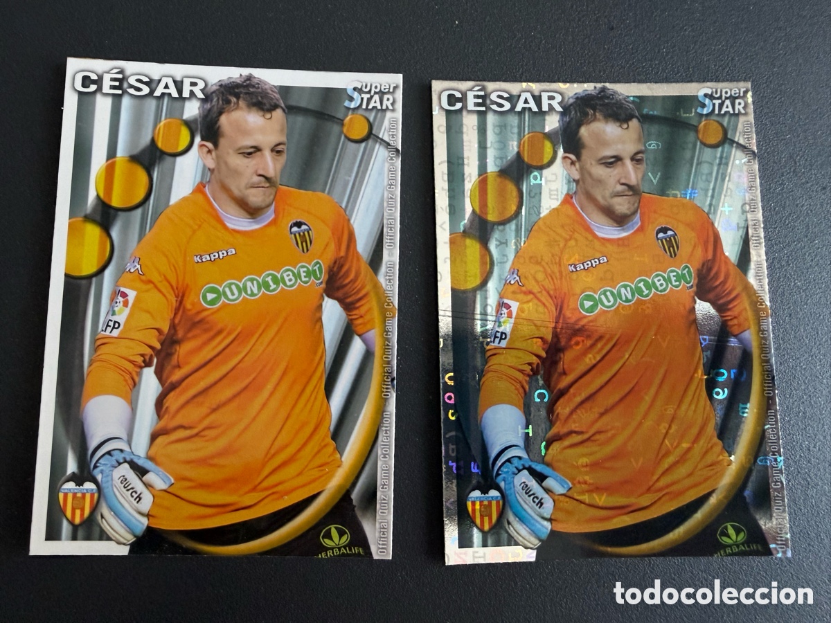 Cromos de f&uacute;tbol: MUNDICROMO 2011. 077. STAR. C&Eacute;SAR.( Valencia ). Mate y Letras