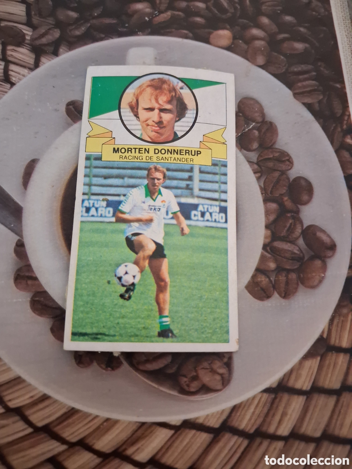 Cromos de f&uacute;tbol: Liga este 85 86 morten donnerup fichaje N 33 del racing de Santander recuperado del &aacute;lbum ver fotos