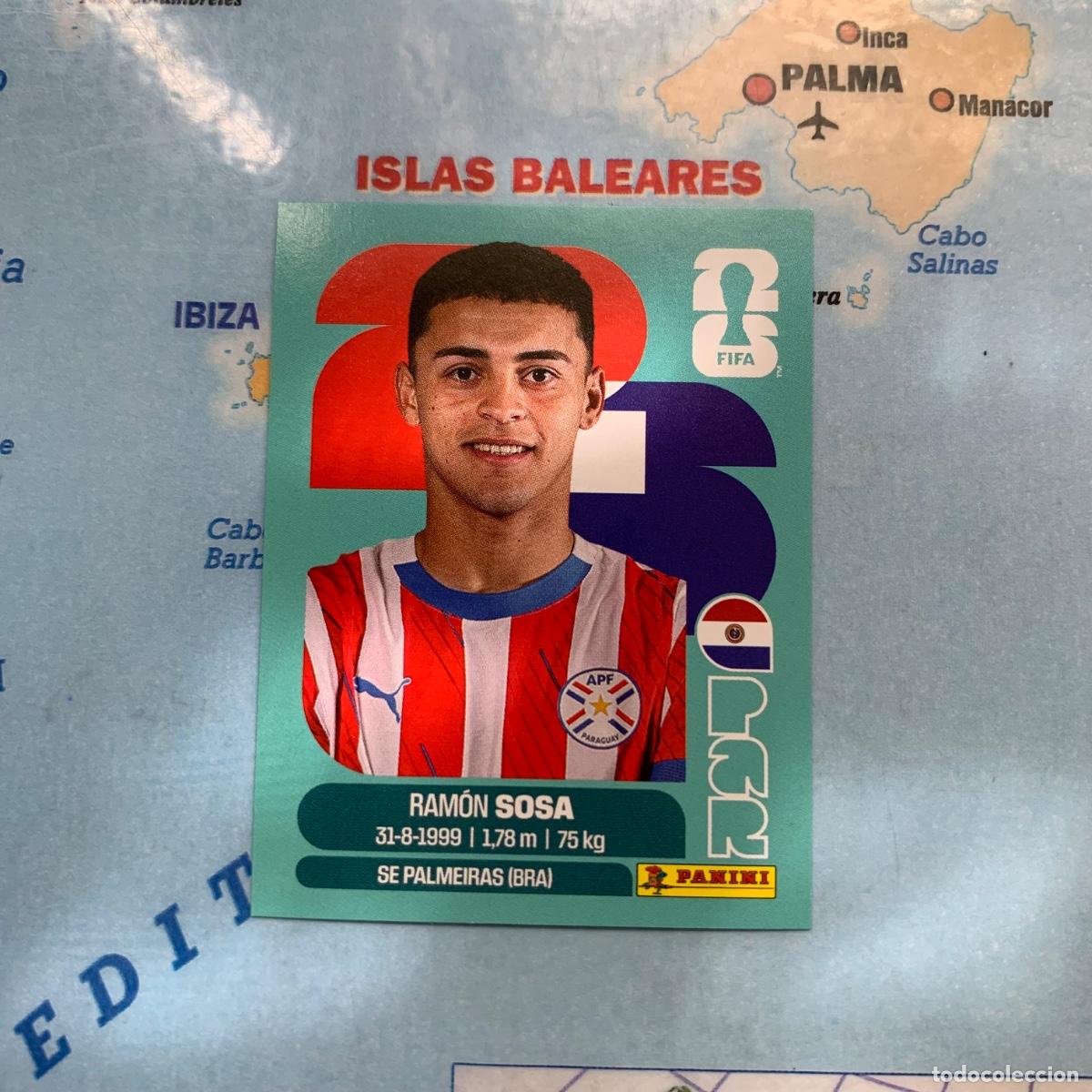 Cromos de f&uacute;tbol: Paraguay n&uacute;mero 18 cromo panini Mundial Fifa World Cup 2026