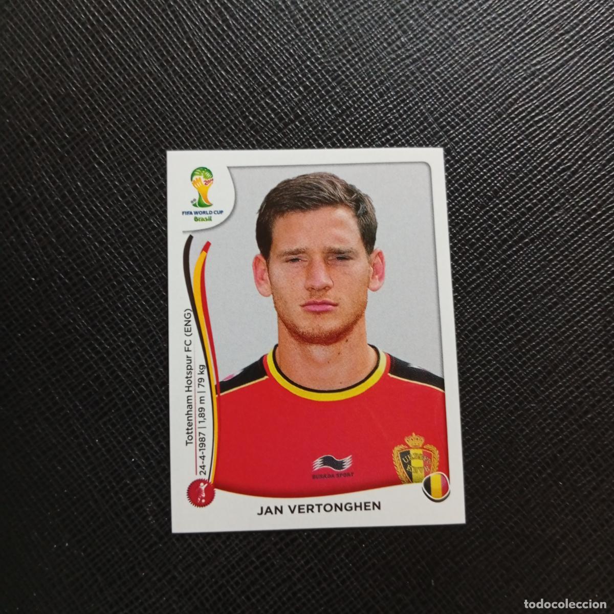 Cromos de f&uacute;tbol: 569 JAN VERTONGHEN BELGICA PANINI MUNDIAL BRASIL 2014 CROMO FUTBOL 14 - SIN PEGAR - CJ1