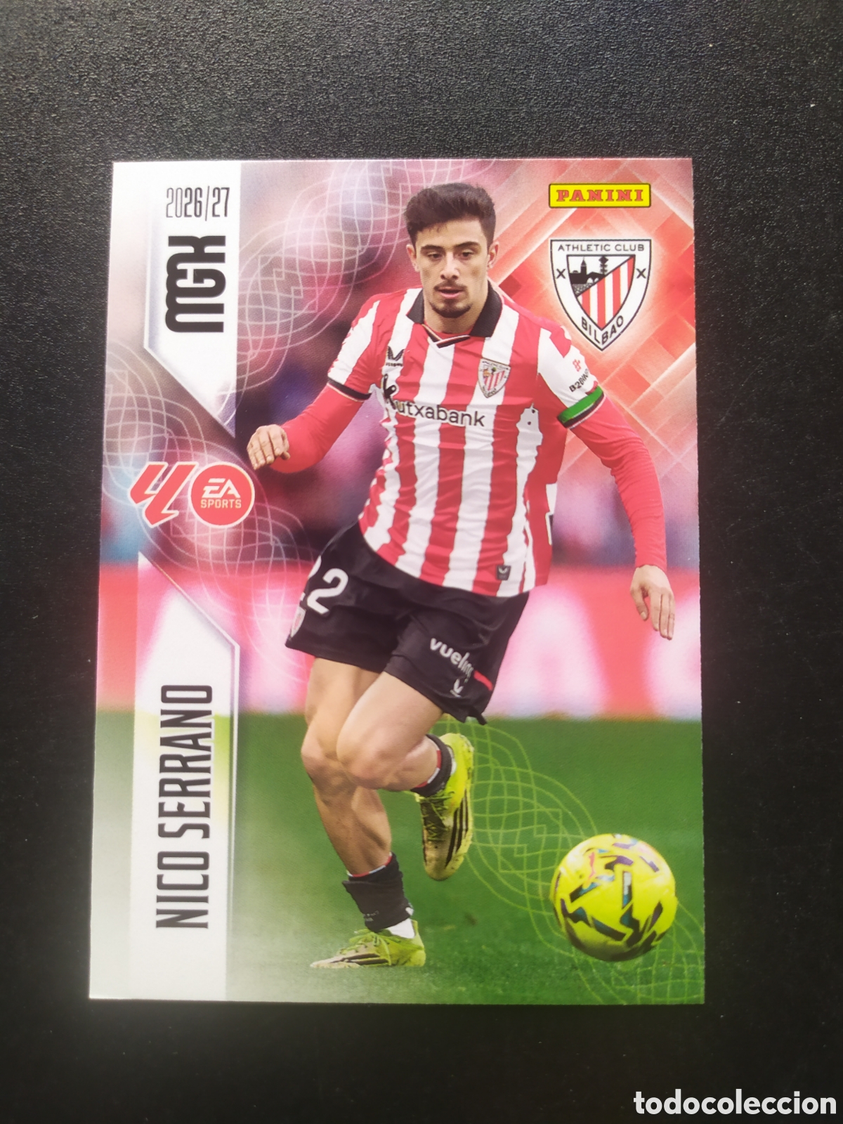 Cromos de f&uacute;tbol: Megacracks 2026 2027 26 27 panini Nico Serrano n&deg; 49 Athletic Bilbao