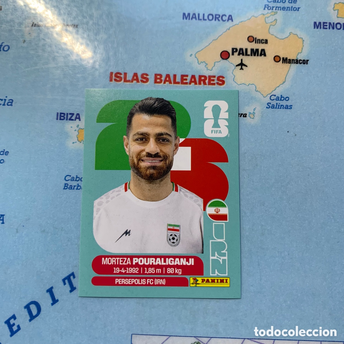 Cromos de f&uacute;tbol: Ir&aacute;n n&uacute;mero 3 cromo panini Mundial Fifa World Cup 2026