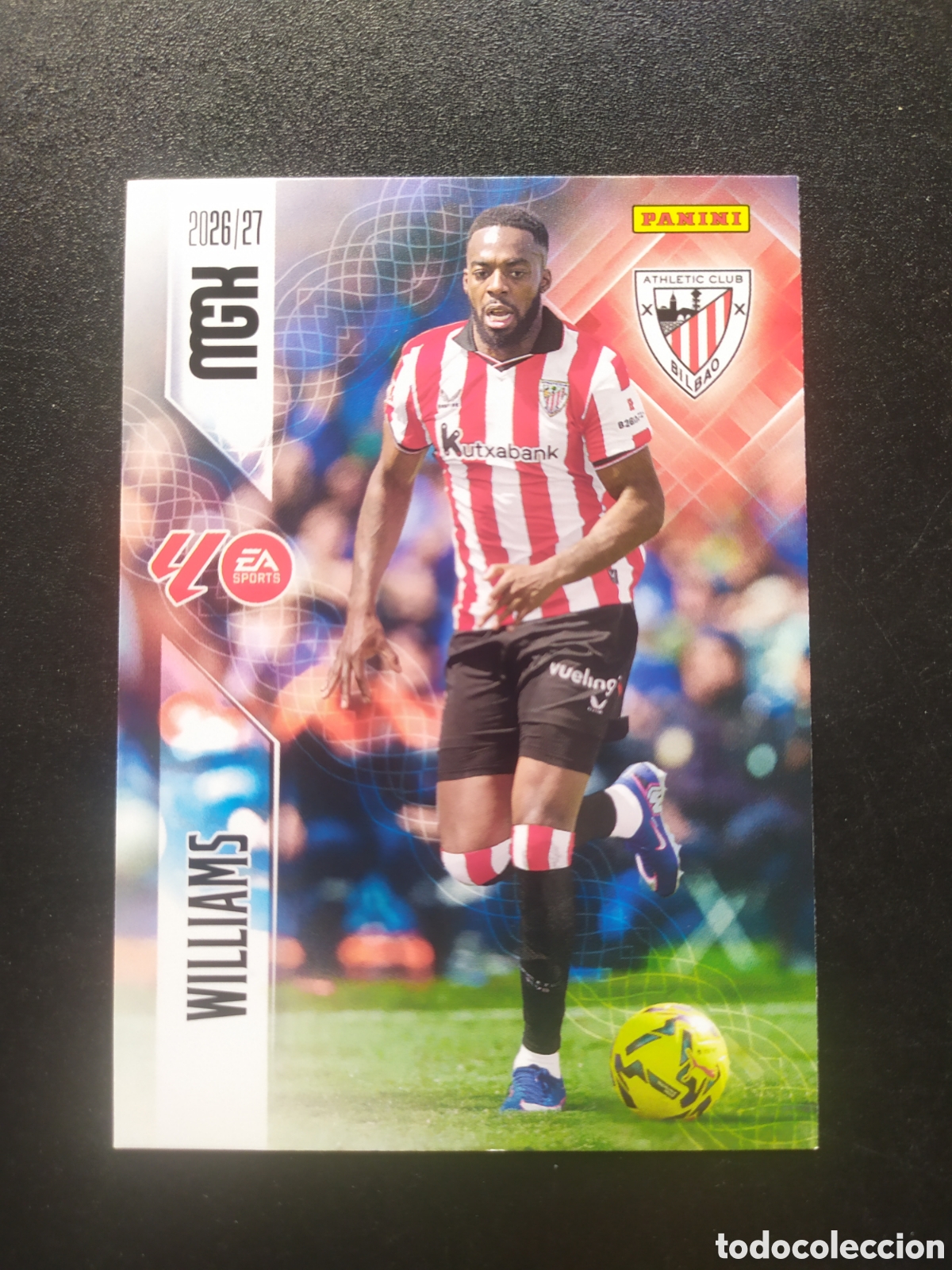 Cromos de f&uacute;tbol: Megacracks 2026 2027 26 27 panini Williams n&deg; 52 Athletic Bilbao