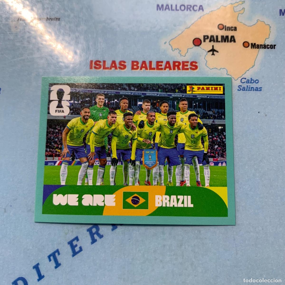 Figurine di Calcio: Equipo de Brasil n&uacute;mero 13 cromo panini Mundial Fifa World Cup 2026