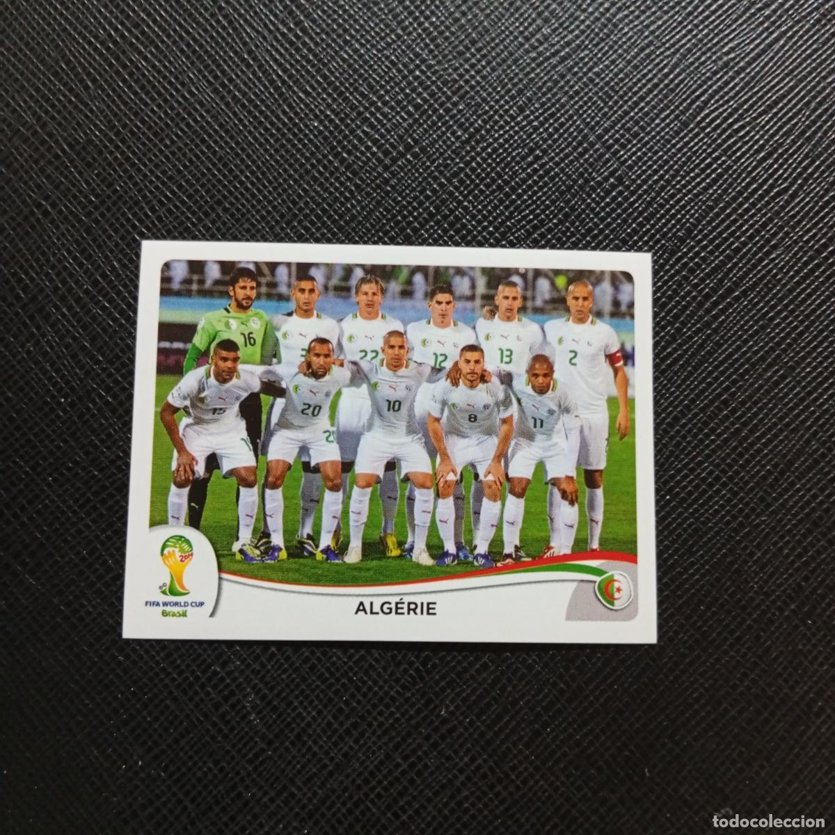 Cromos de f&uacute;tbol: 584 ALINEACION ARGELIA PANINI MUNDIAL BRASIL 2014 CROMO FUTBOL 14 - SIN PEGAR - CJ1