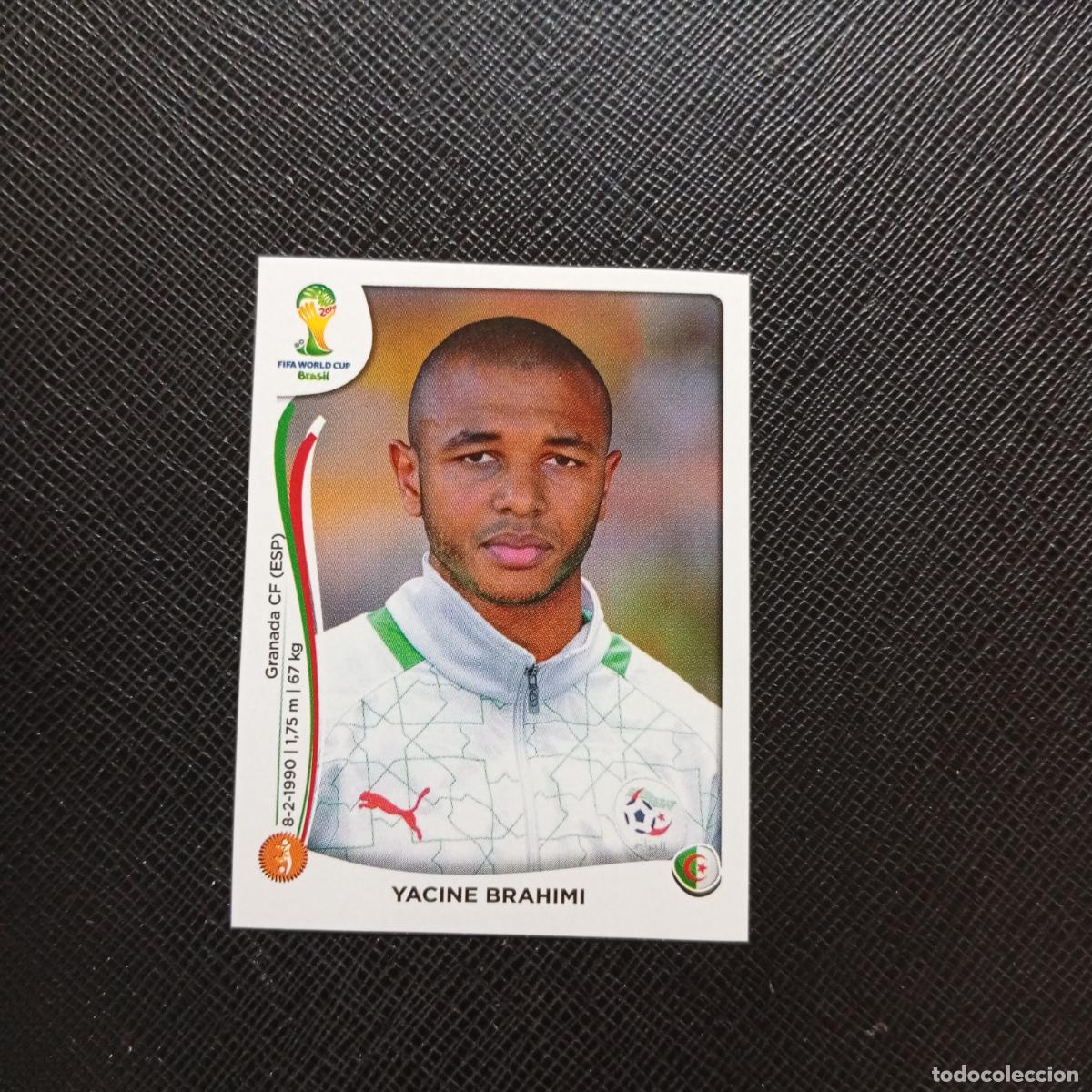Cromos de f&uacute;tbol: 595 YACINE BRAHIMI ARGELIA PANINI MUNDIAL BRASIL 2014 CROMO FUTBOL 14 - SIN PEGAR - CJ1