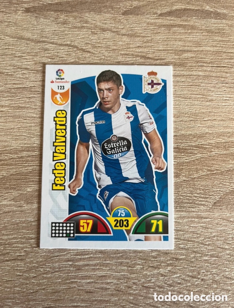 Football Stickers: 123 FEDE VALVERDE ADRENALYN 2017 2018 17 18 La 3&ordm; ROOKIE DEPORTIVO DE A CORU&Ntilde;A