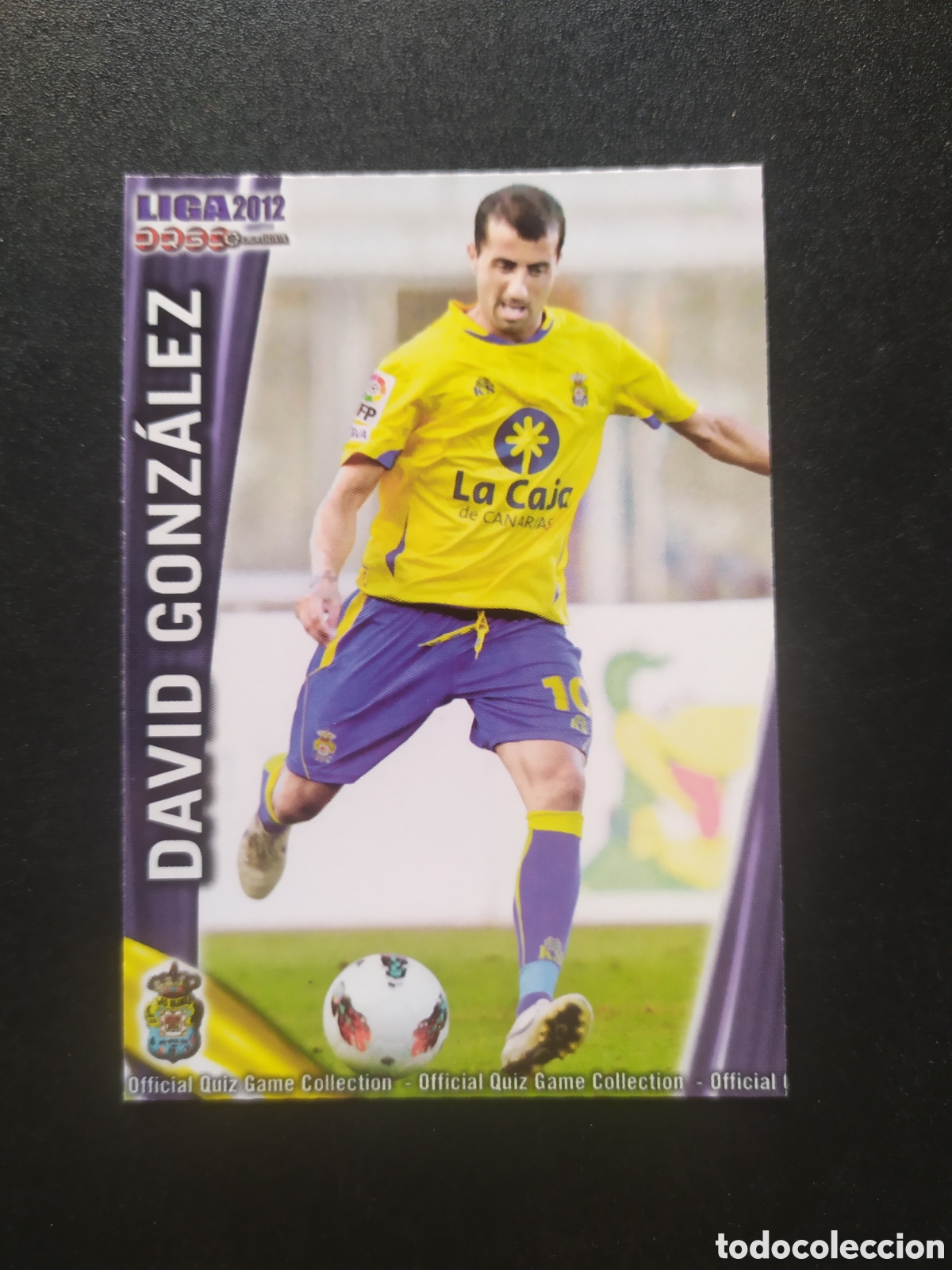 Figurine di Calcio: Mundicromo fichas Liga 2011 2012 11 12 David Gonz&aacute;lez n&deg; 1018 Las Palmas