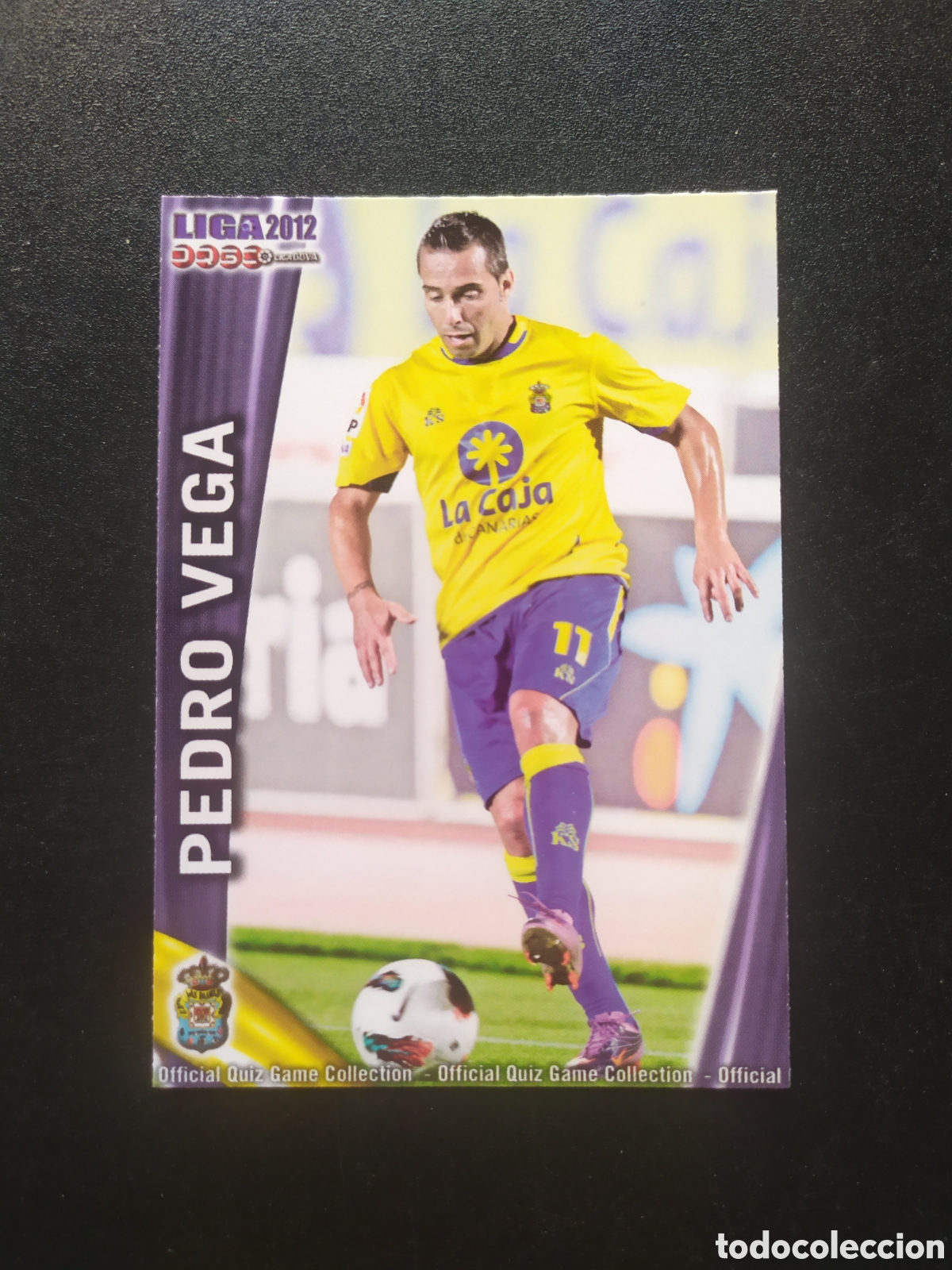 Cromos de Futebol: Mundicromo fichas Liga 2011 2012 11 12 Pedro Vega n&deg; 1019 Las Palmas