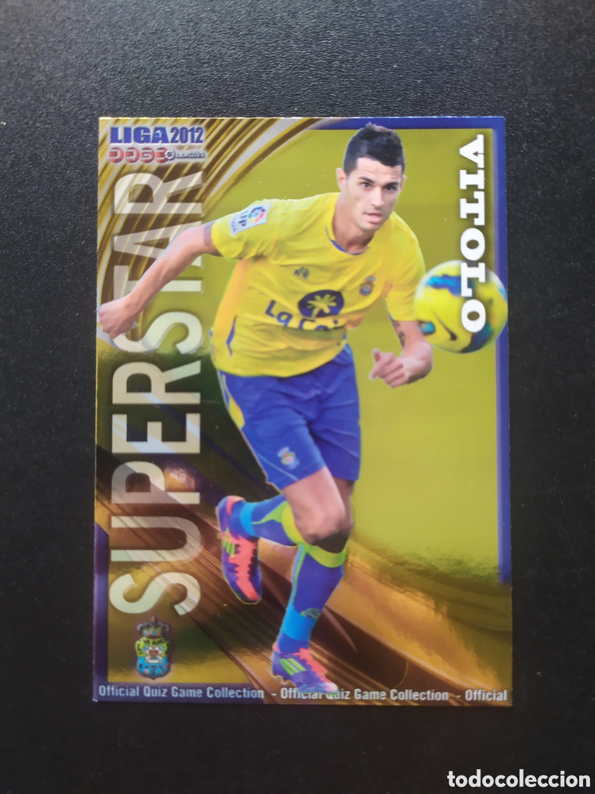 Fu&szlig;ball-Sticker: Mundicromo fichas Liga 2011 2012 11 12 Vitolo superstar brillo liso n&deg; 1026 Las Palmas
