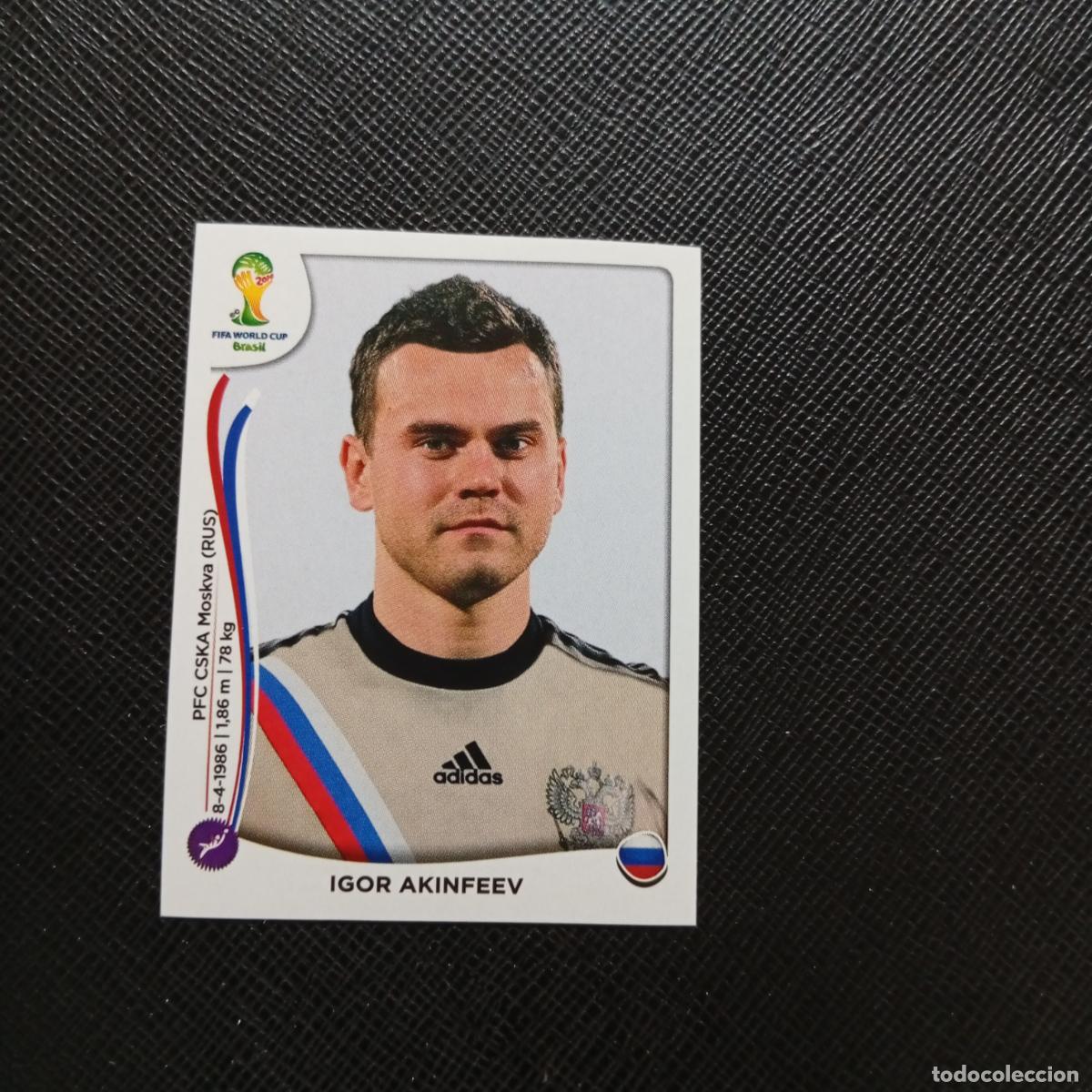 Football Stickers: 604 IGOR AKINFEEV RUSIA PANINI MUNDIAL BRASIL 2014 CROMO FUTBOL 14 - SIN PEGAR - CJ1