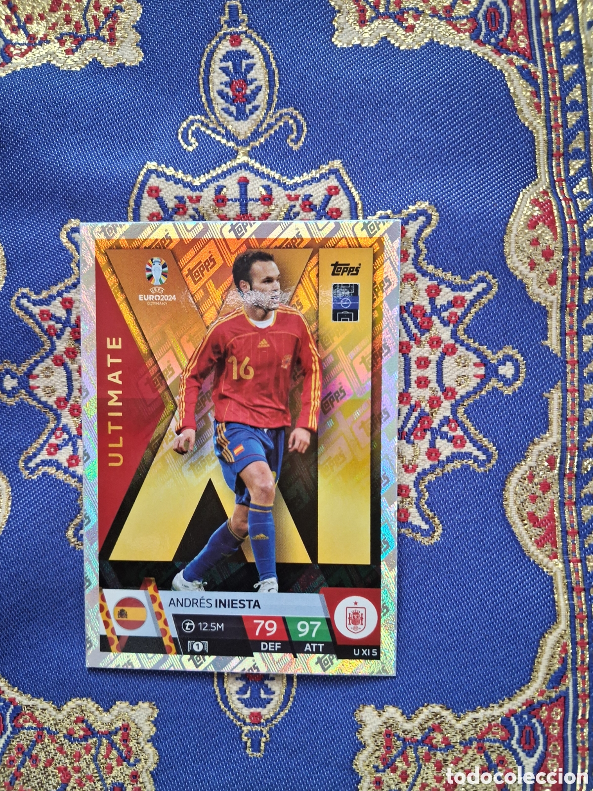 Football Stickers: TOPPS MATCH ATTAX EURO 2024 GERMANY : ANDRES INIESTA ( ESPA&Ntilde;A ) -- ULTIMATE -- U XI