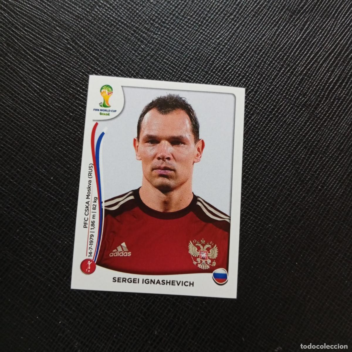 Football Stickers: 605 SERGEI IGNASHEVICH RUSIA PANINI MUNDIAL BRASIL 2014 CROMO FUTBOL 14 - SIN PEGAR - CJ1