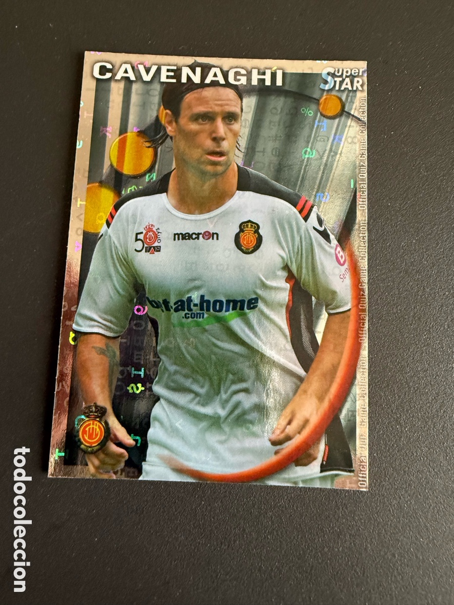 Cromos de f&uacute;tbol: MUNDICROMO 2011. 135 Star. CAVENAGHI ( Mallorca ). Letras