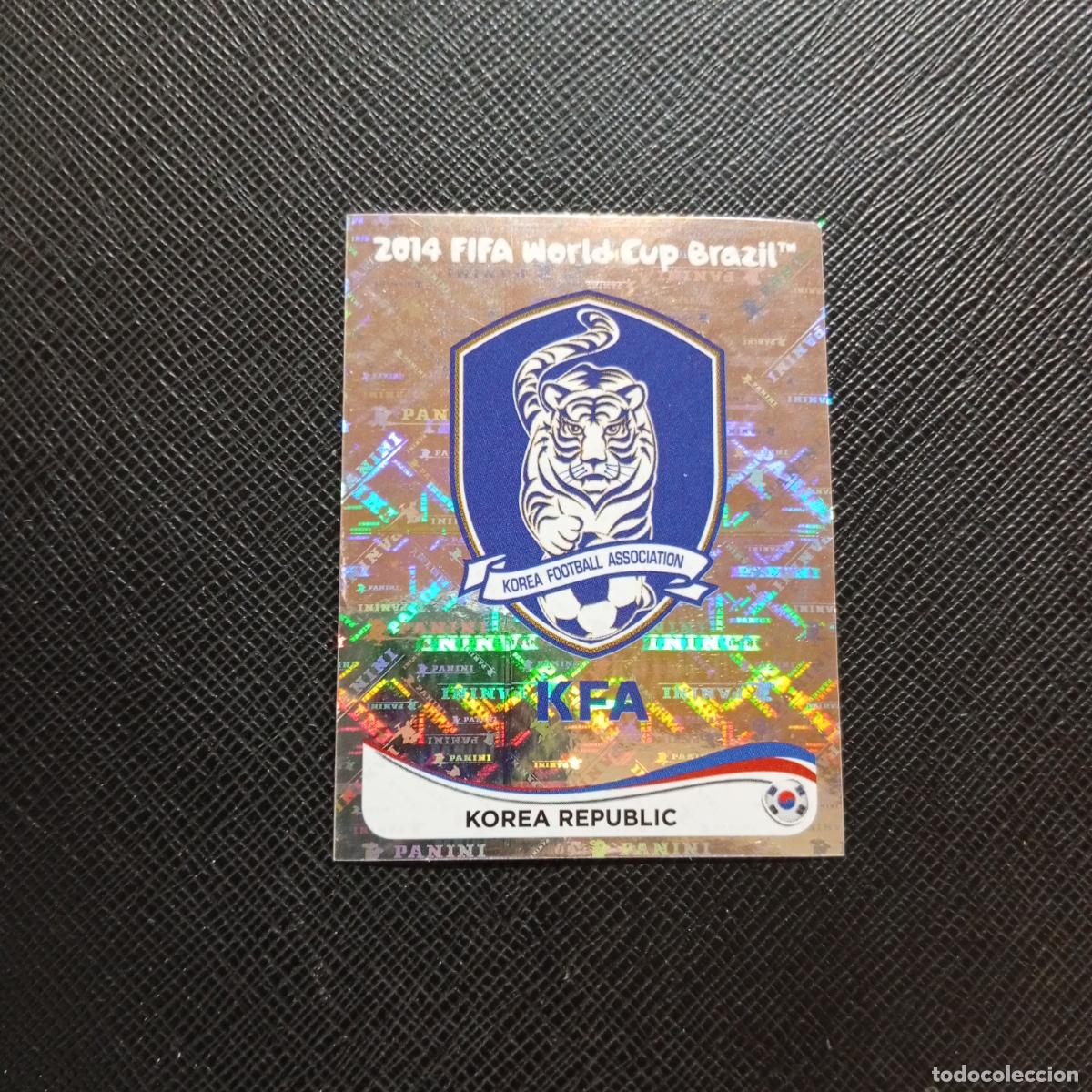 Cromos de f&uacute;tbol: 621 ESCUDO KOREA PANINI MUNDIAL BRASIL 2014 CROMO FUTBOL 14 - SIN PEGAR - CJ1