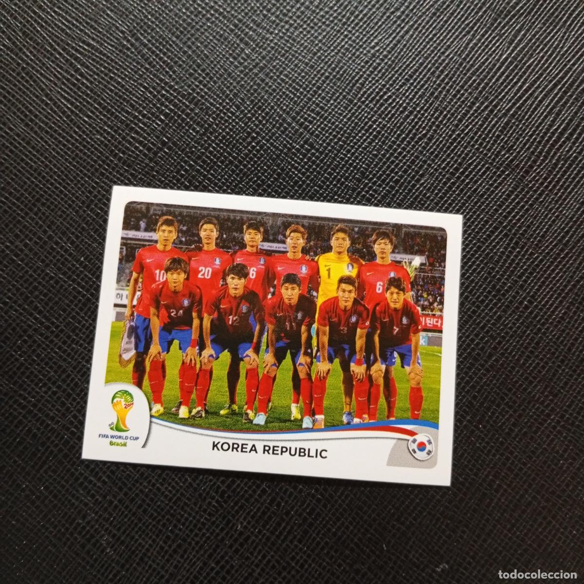 Cromos de f&uacute;tbol: 622 ALINEACION KOREA PANINI MUNDIAL BRASIL 2014 CROMO FUTBOL 14 - SIN PEGAR - CJ1
