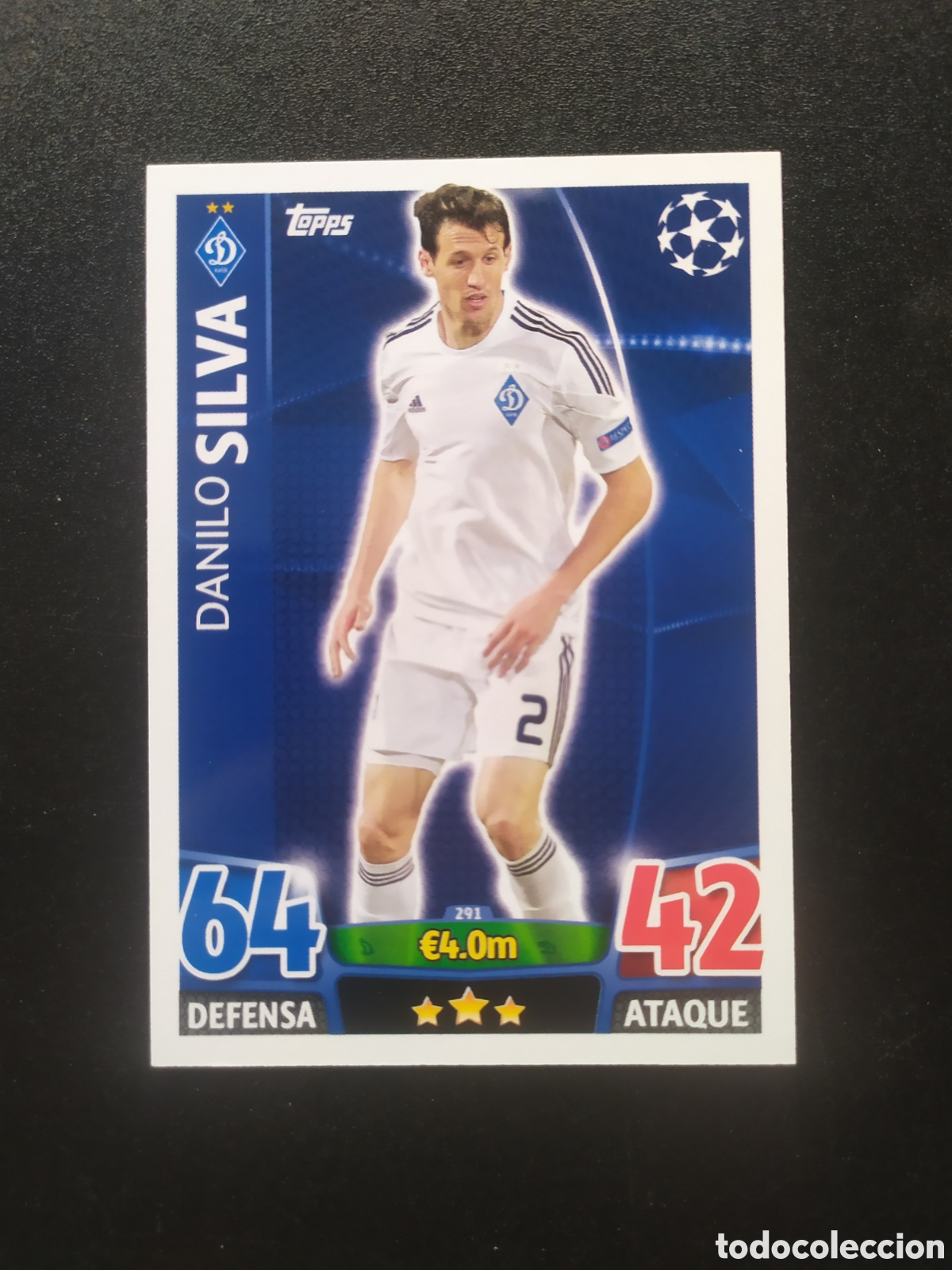 Cromos de f&uacute;tbol: UEFA Champions match attax topps 2015 2016 15 16 Silva n&deg; 291 Dinamo Kiev