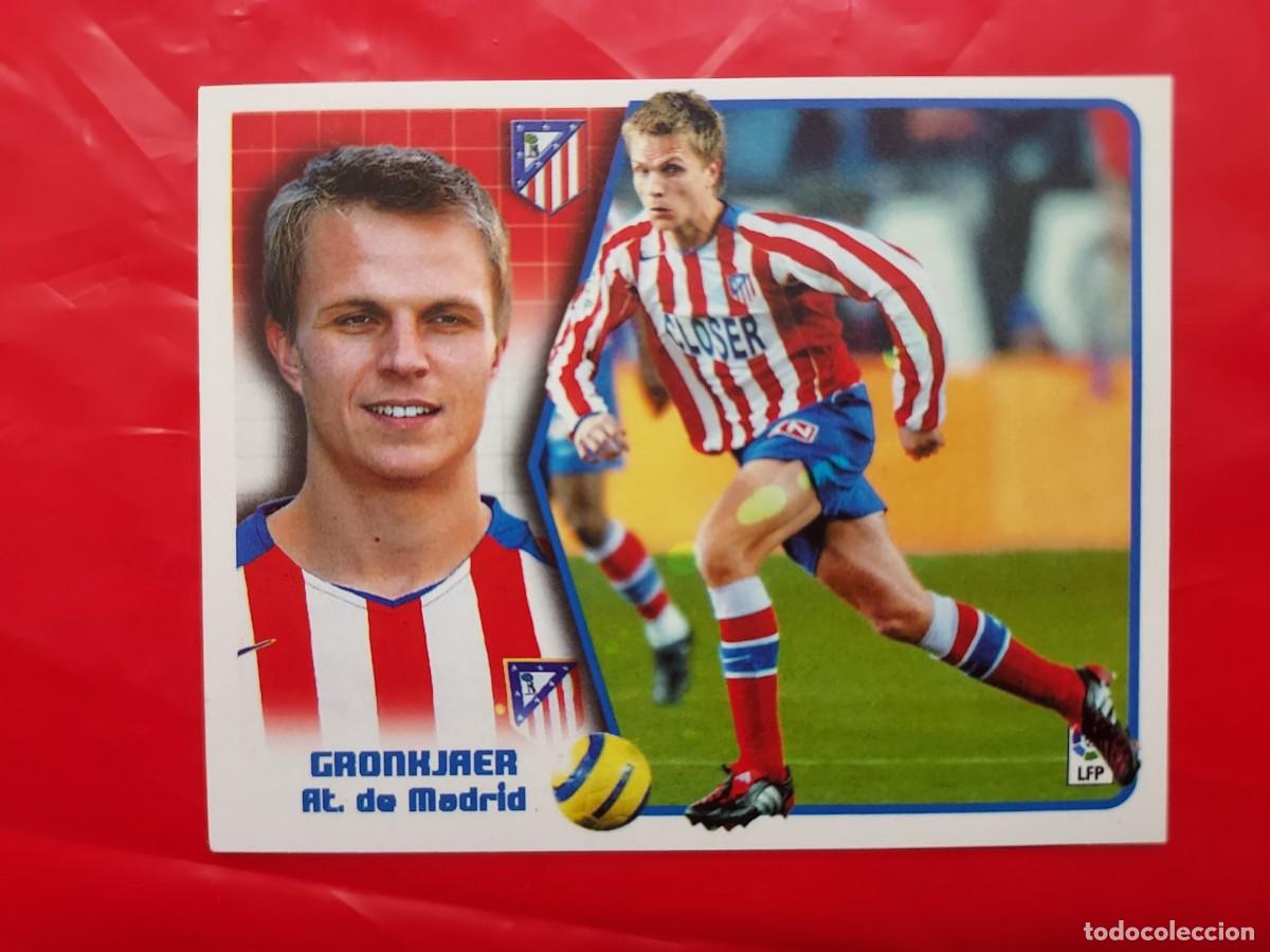 Cartes &agrave; collectionner de Football: CROMO GRONKJAER ATLETICO DE MADRID BAJA - SIN PEGAR - EDICIONES ESTE LIGA 2005 2006