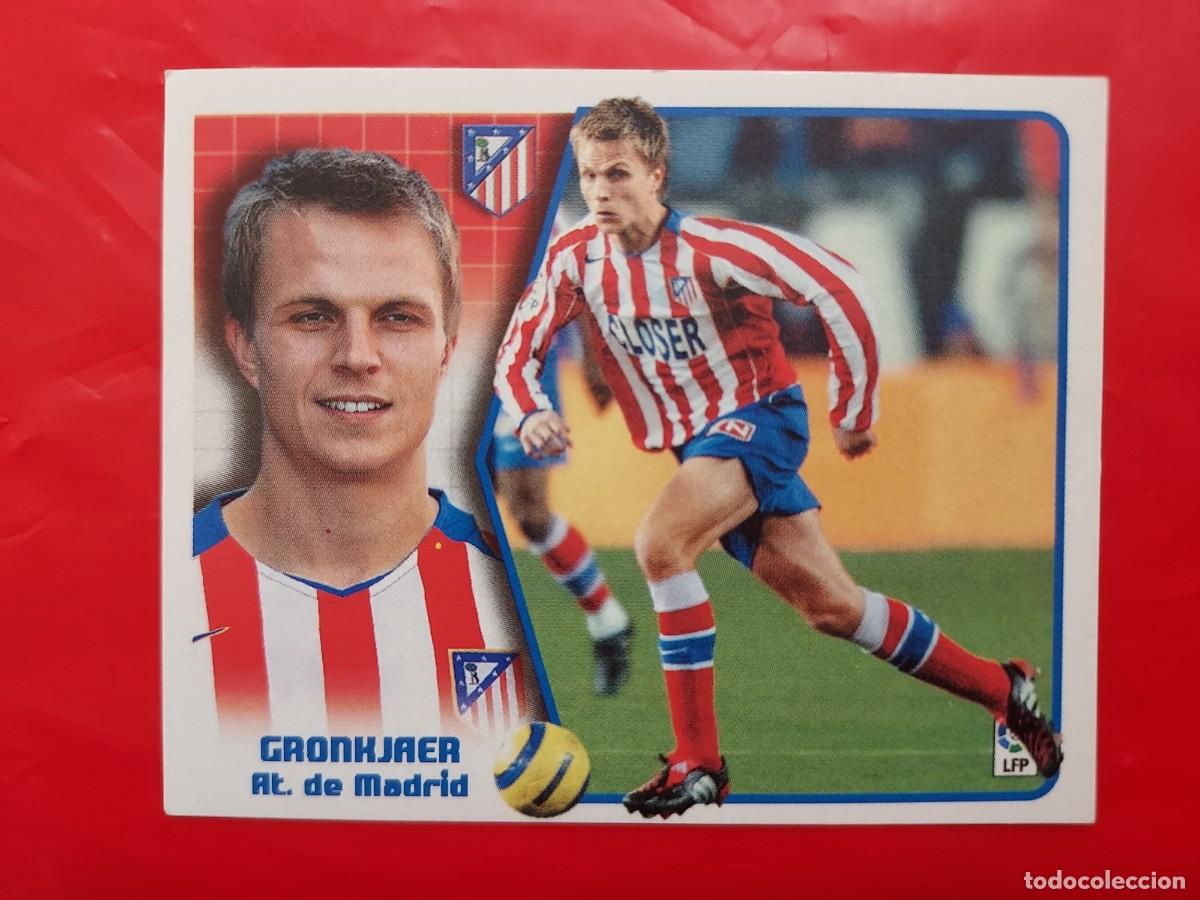Cartes &agrave; collectionner de Football: CROMO GRONKJAER ATLETICO DE MADRID BAJA - SIN PEGAR - EDICIONES ESTE LIGA 2005 2006