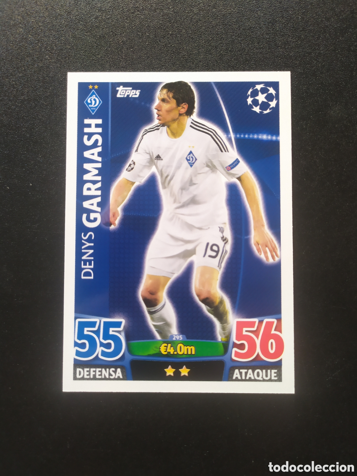 Cartes &agrave; collectionner de Football: UEFA Champions match attax topps 2015 2016 15 16 Garmash n&deg; 295 Dinamo Kiev