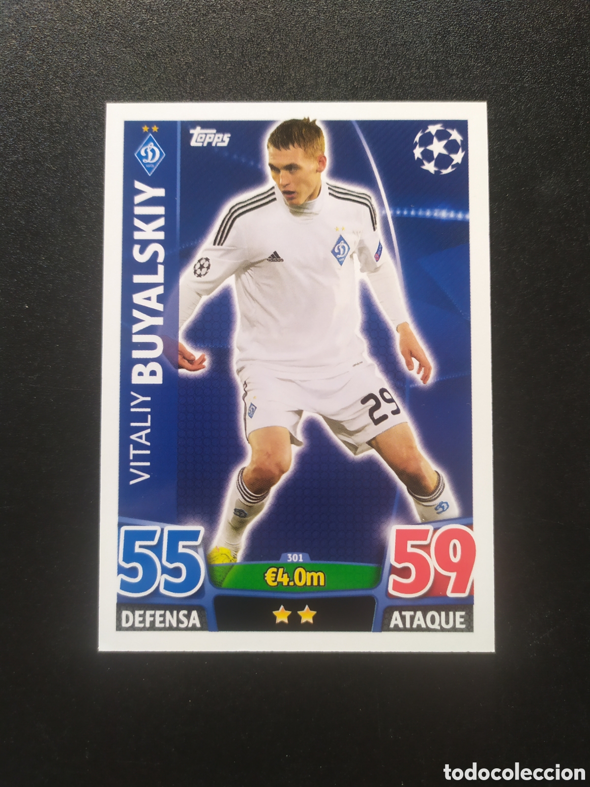 Cartes &agrave; collectionner de Football: UEFA Champions match attax topps 2015 2016 15 16 Buyalskiy n&deg; 301 Dinamo Kiev