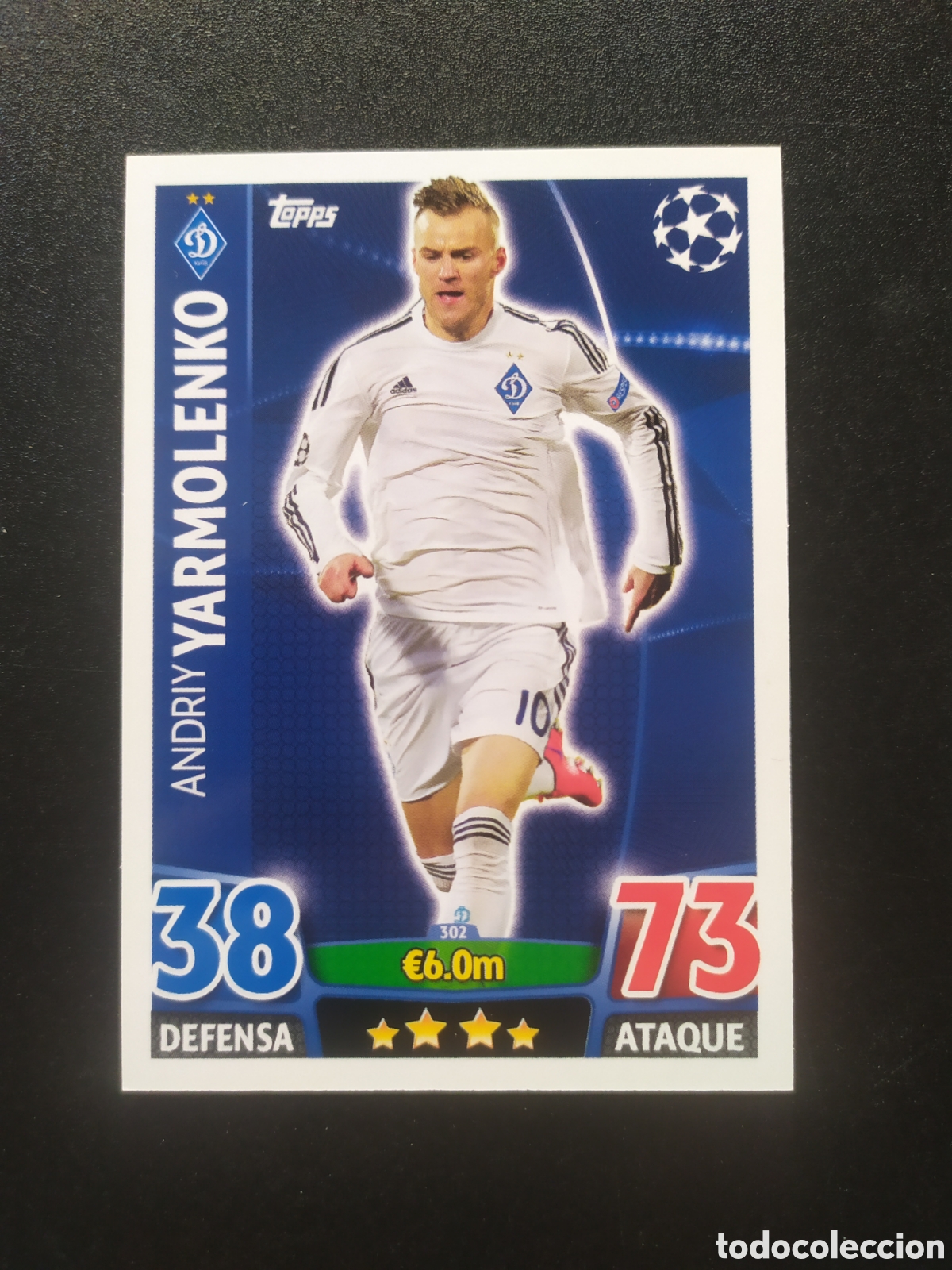 Cromos de f&uacute;tbol: UEFA Champions match attax topps 2015 2016 15 16 Yarmolenko n&deg; 302 Dinamo Kiev
