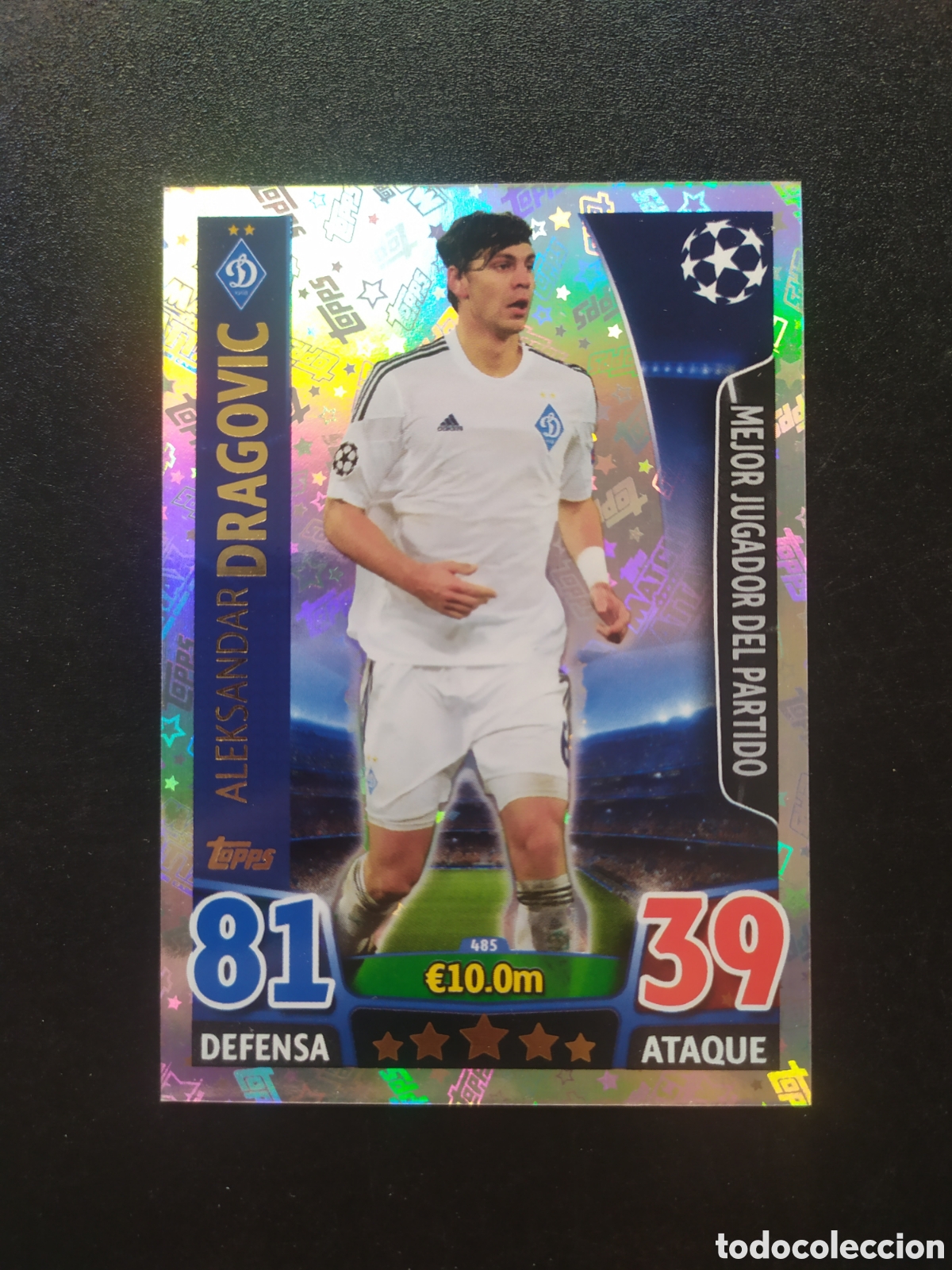 Cromos de f&uacute;tbol: UEFA Champions match attax topps 2015 2016 15 16 Dragovic mejor jugador partido n&deg; 485 Dinamo Kiev