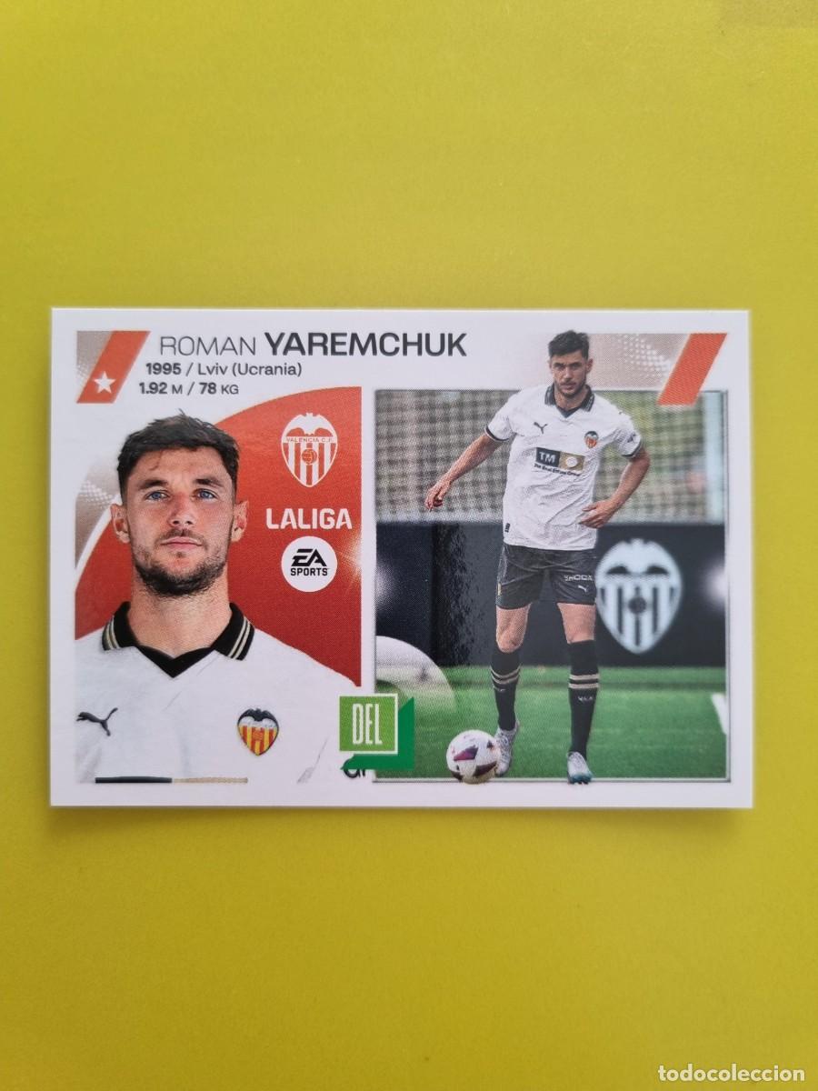 Cromos de f&uacute;tbol: CROMO FTUBOL LIGA ESTE YAREMCHUK VALENCIA FC N&ordm;62 ULTIMOS FICHAJES 23 24 2023 2024 AR826