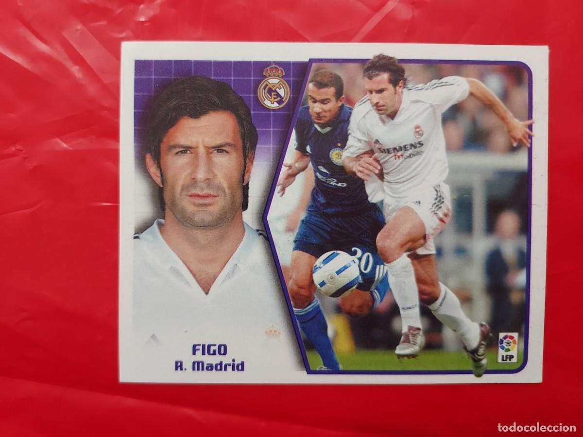 Cromos de f&uacute;tbol: CROMO FIGO REAL MADRID BAJA - SIN PEGAR - EDICIONES ESTE LIGA 2005 2006