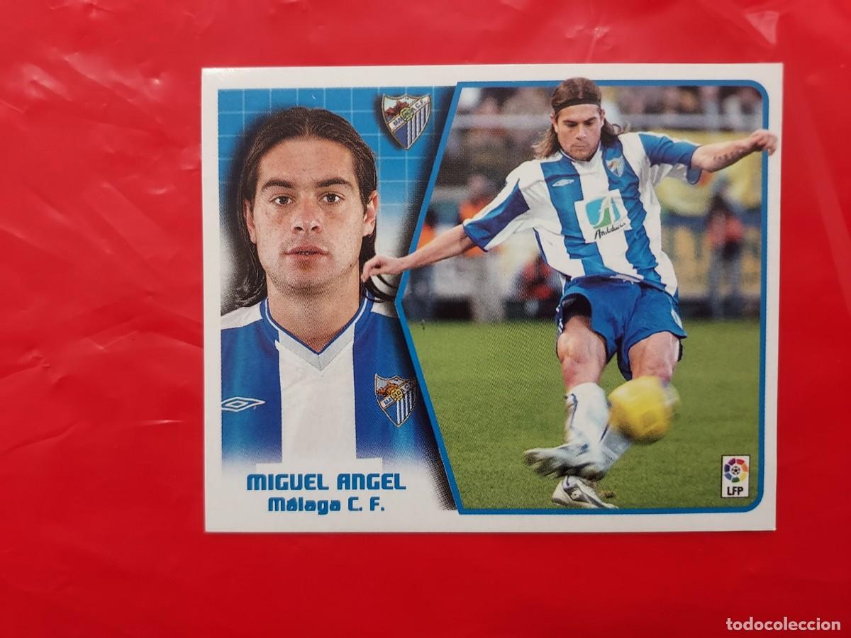 Figurine di Calcio: CROMO MIGUEL ANGEL MALAGA BAJA - SIN PEGAR - EDICIONES ESTE LIGA 2005 2006