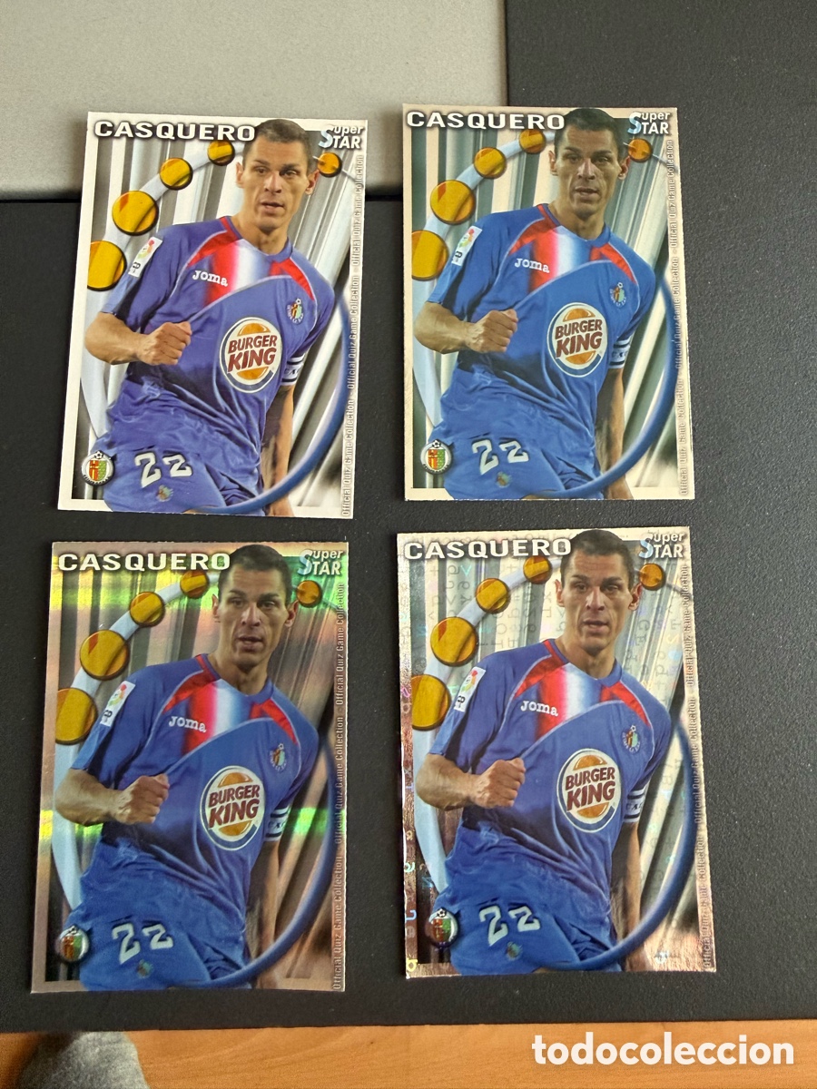 Cromos de f&uacute;tbol: MUNDICROMO 2011. 158 Star. CASQUERO ( Getafe ). Mate , brillo , brillo rayas y Letras