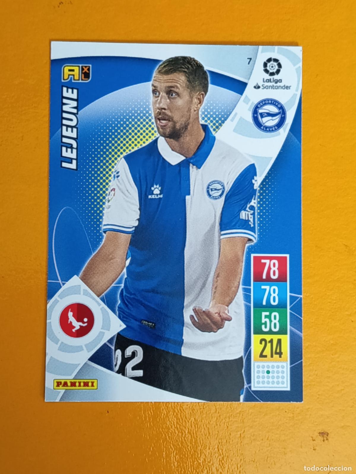 Cromos de f&uacute;tbol: 7 LEJEUNE. DEPORTIVO ALAV&Eacute;S. ADRENALYN XL 2021-22. PANINI