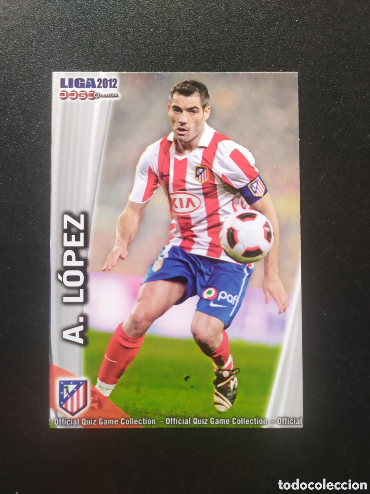 Football Stickers: Mundicromo fichas Liga 2011 2012 11 12 Antonio L&oacute;pez n&deg; 172 Atl&eacute;tico Madrid