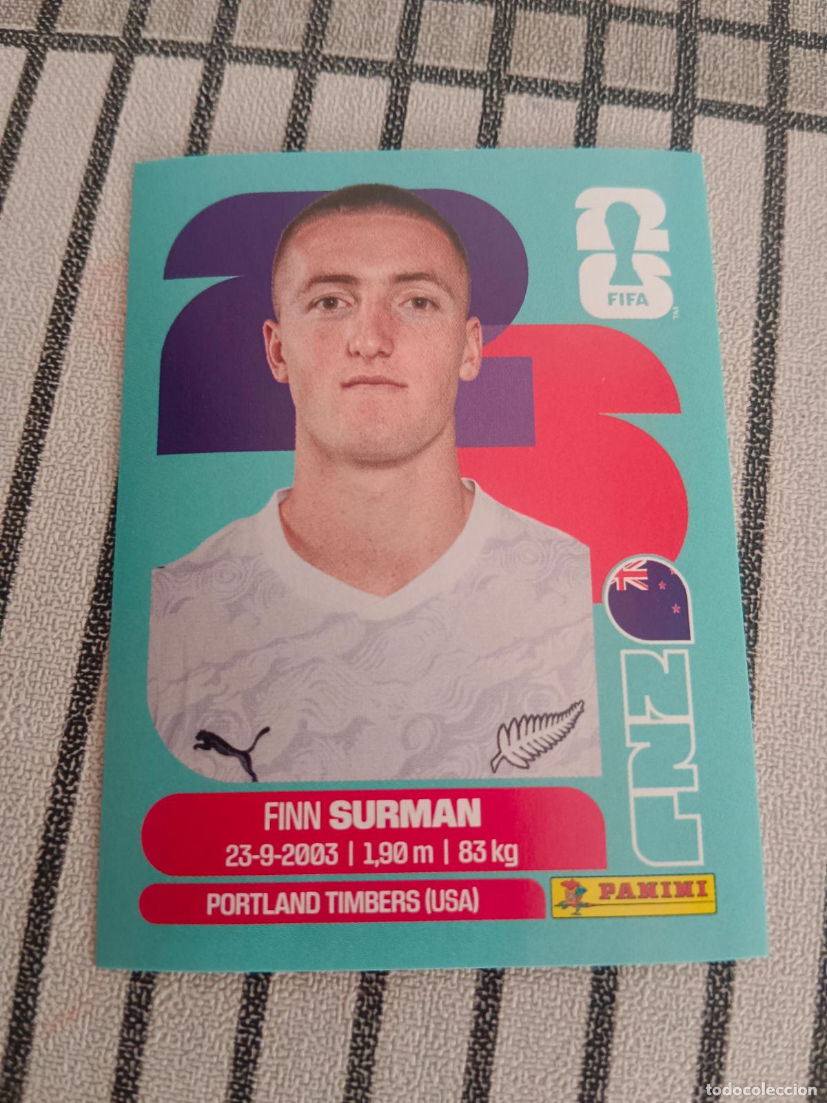 Fu&szlig;ball-Sticker: MUNDIAL 2026 ESTADOS UNIDOS USA MEXICO MEJICO CANADA NZL 9 NZL9 FINN SURMAN NUEVA ZELANDA FIFA
