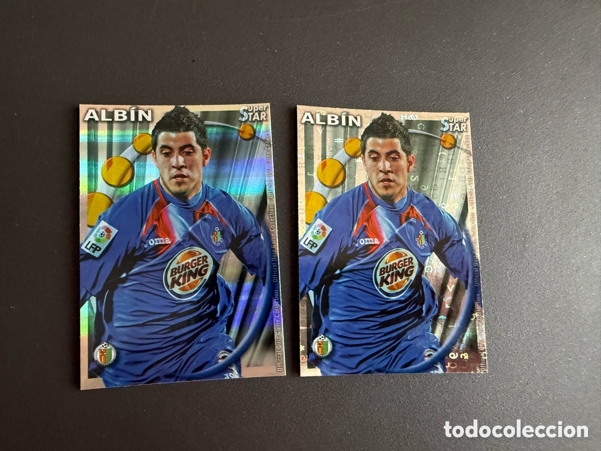 Fu&szlig;ball-Sticker: MUNDICROMO 2011. 162 Star. ALBIN ( Getafe ). Brillo Rayas y Letras