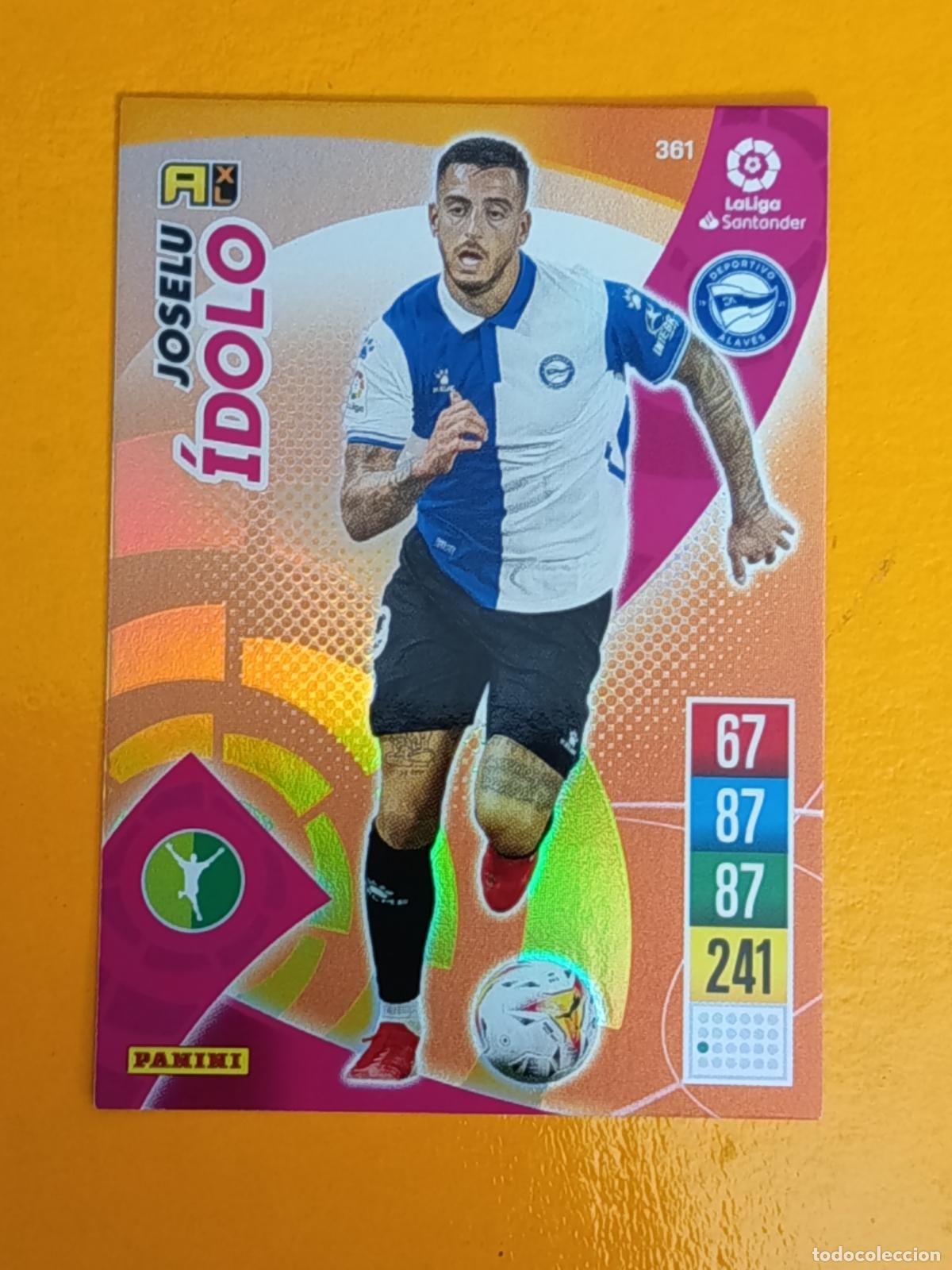 Fu&szlig;ball-Sticker: 361 JOSELU. &Iacute;DOLO. DEPORTIVO ALAV&Eacute;S. ADRENALYN XL 2021-22. PANINI