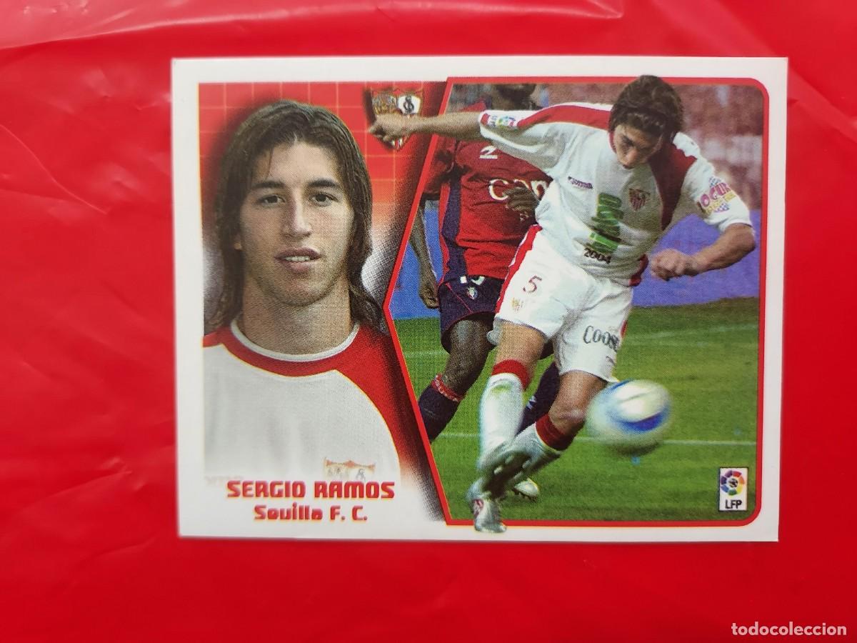 Figurine di Calcio: CROMO SERGIO RAMOS SEVILLA BAJA - SIN PEGAR - EDICIONES ESTE LIGA 05 06 2005 2006