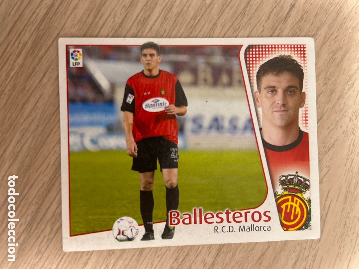 Football Stickers: BALLESTEROS MALLORCA COLOCA LIGA ESTE 2004 2005 04 05 NUNCA PEGADO SIN PEGAR