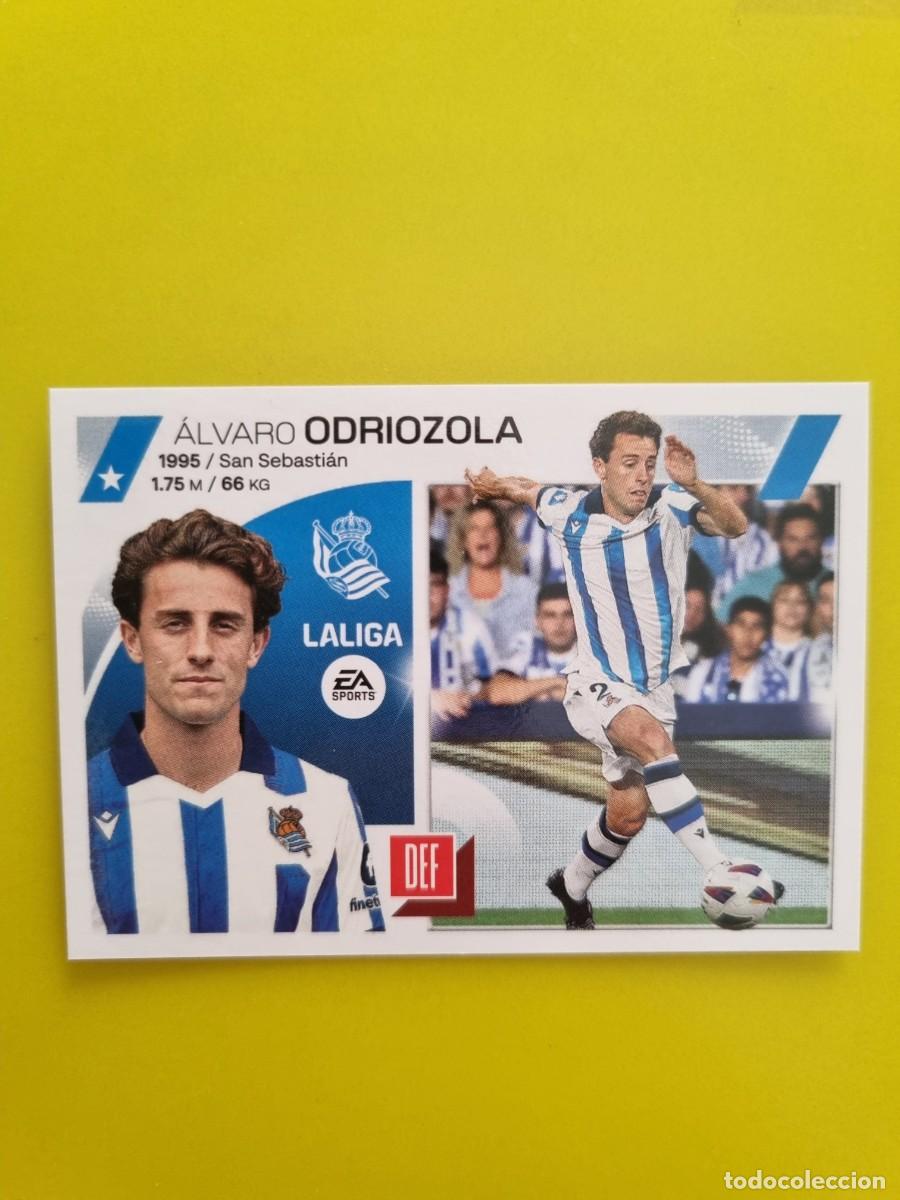Figurine di Calcio: CROMO FTUBOL LIGA ESTE ODRIOZOLA REAL SOCIEDAD N&ordm;5 BIS COLOCA 23 24 2023 2024 AR826
