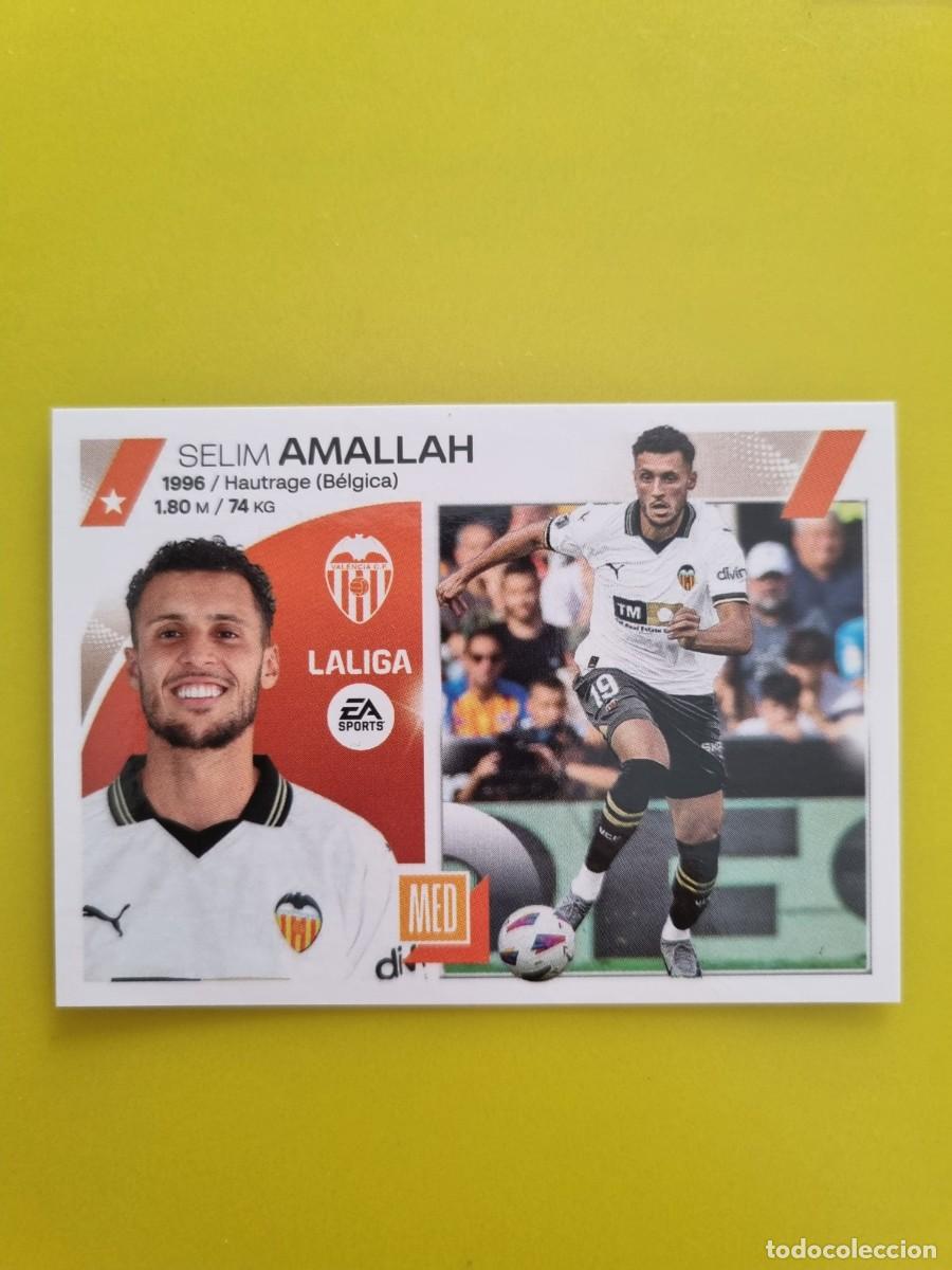 Figurine di Calcio: CROMO FTUBOL LIGA ESTE AMALLAH VALENCIA N&ordm;14 BIS COLOCA 23 24 2023 2024 AR826