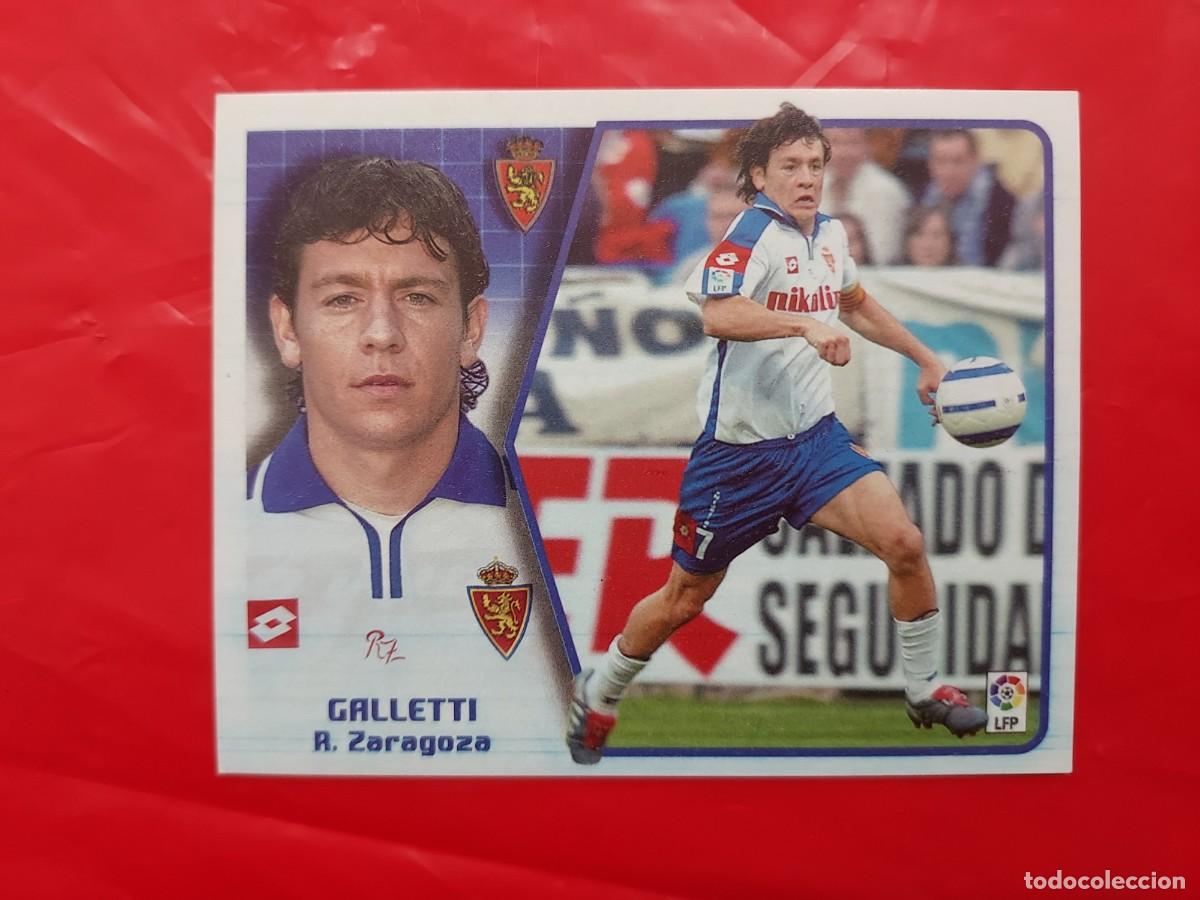 Cromos de f&uacute;tbol: CROMO GALLETTI ZARAGOZA BAJA - SIN PEGAR - EDICIONES ESTE LIGA 2005 2006